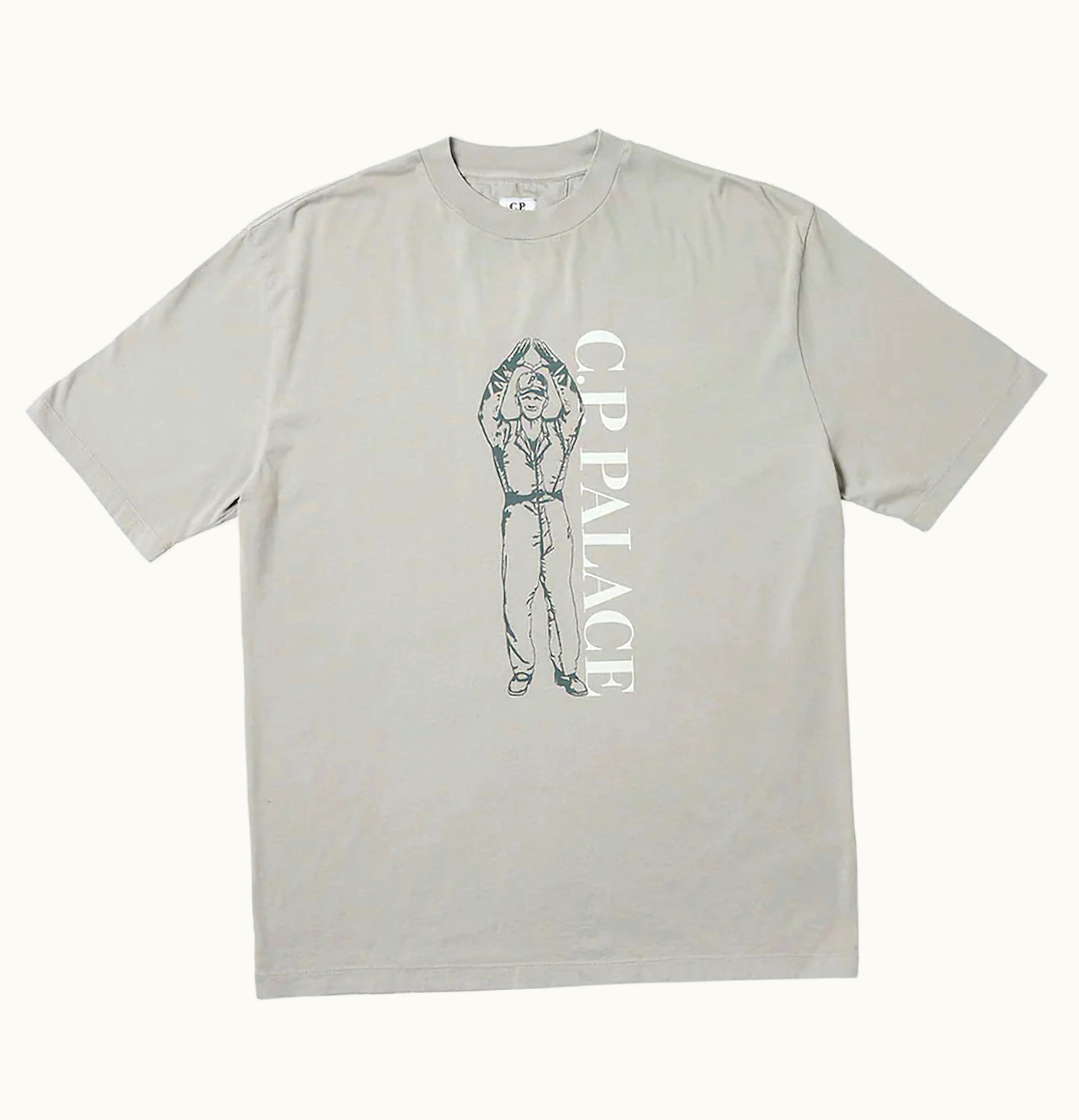 Palace Palace X CP Company T Shirt Grey