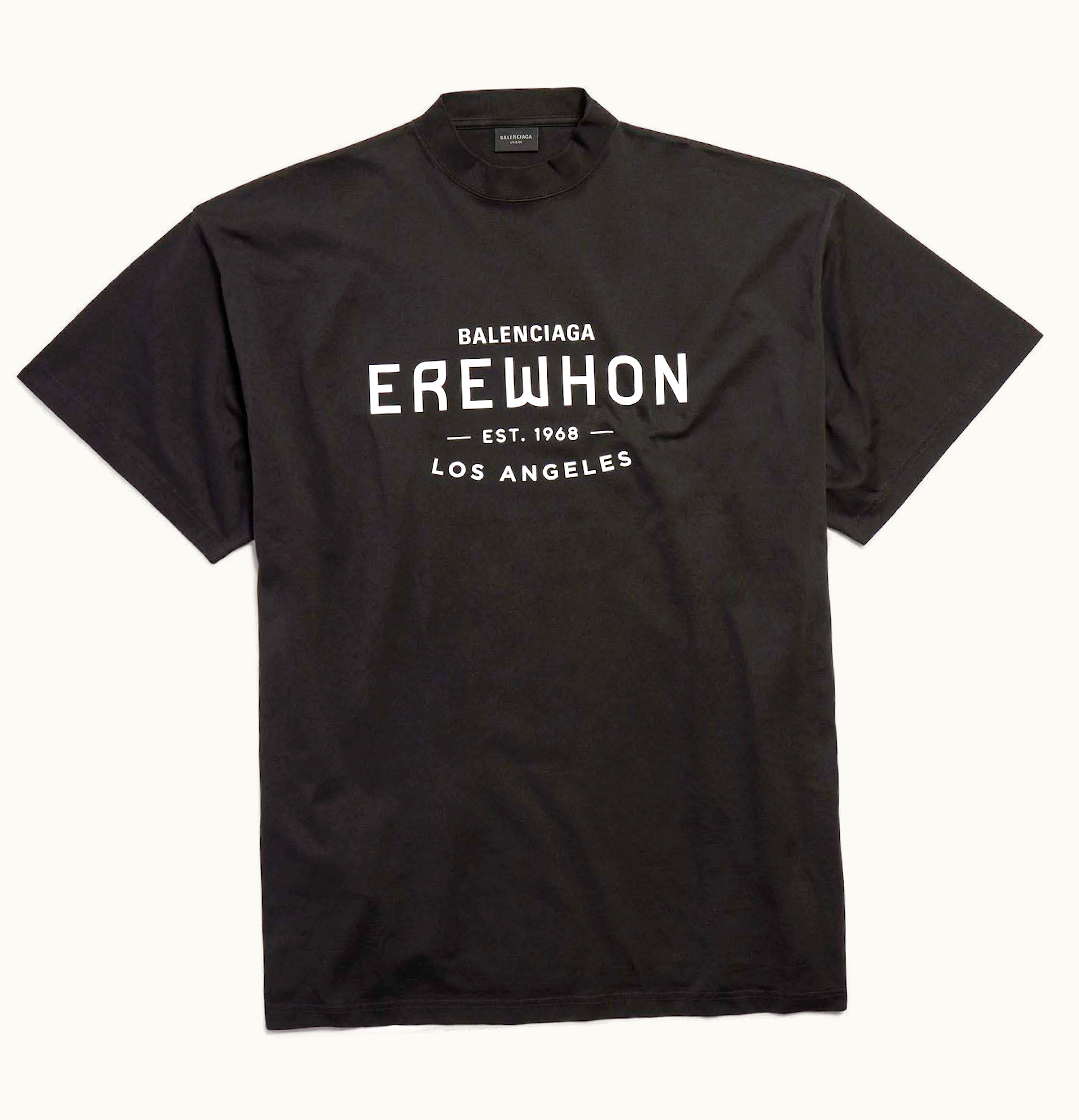 Balenciaga Balenciaga X Erewhon Los Angeles T Shirt Oversized Black White