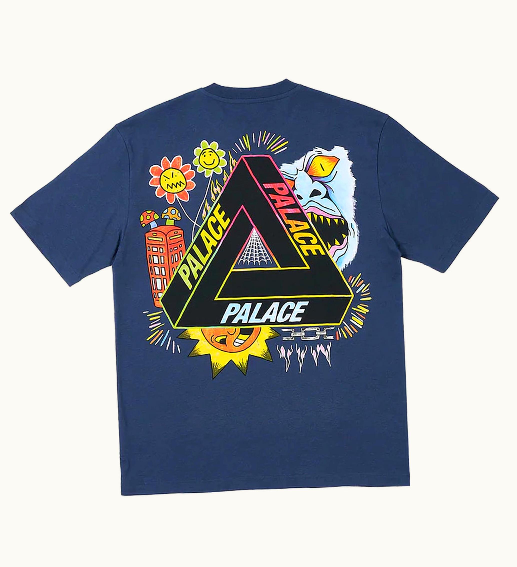 Palace Palace Tri Lottie T Shirt Navy