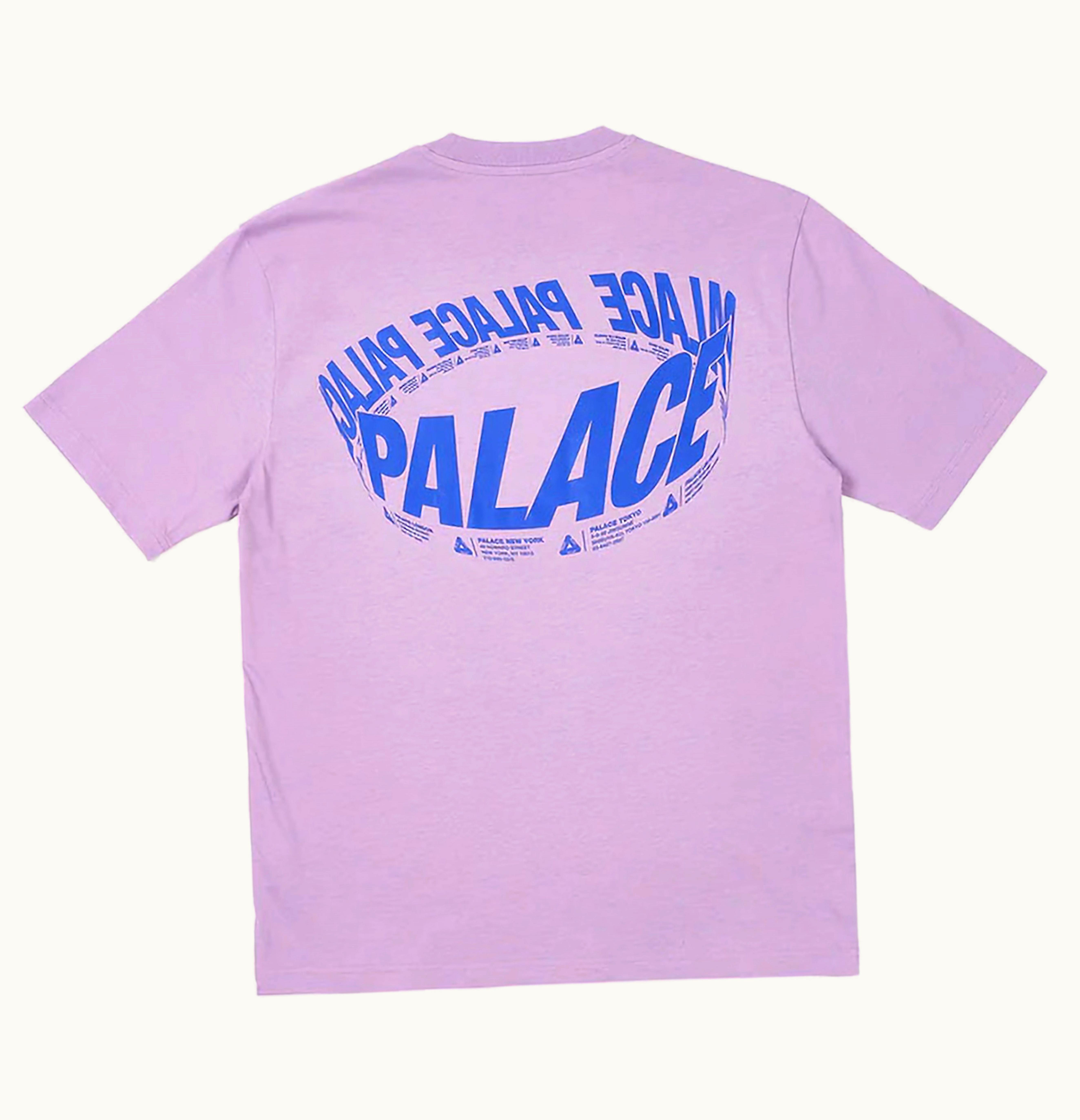 Palace Palace Wrapper Logo T Shirt Light Purple