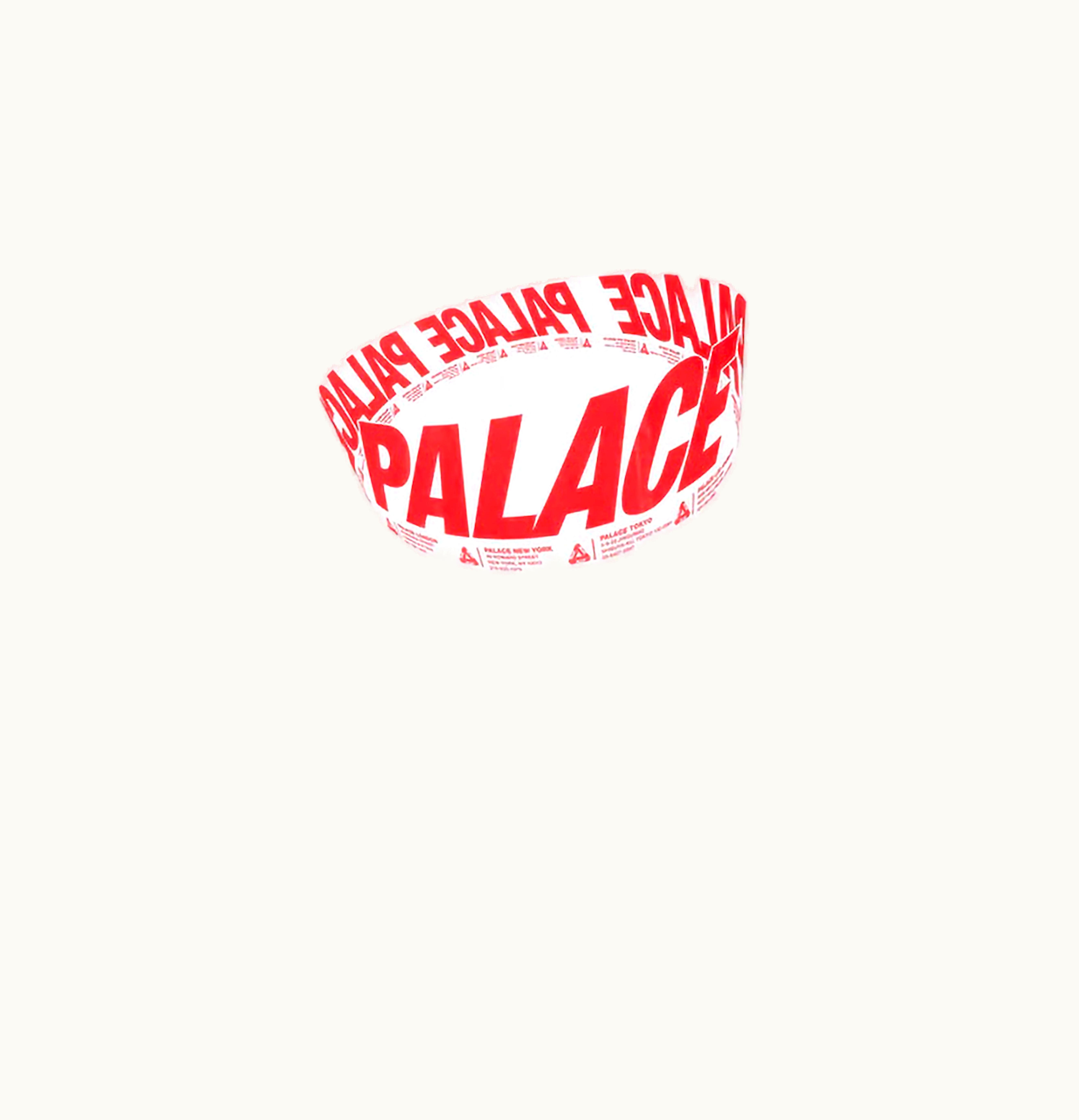 Palace Palace Wrapper Logo T Shirt White
