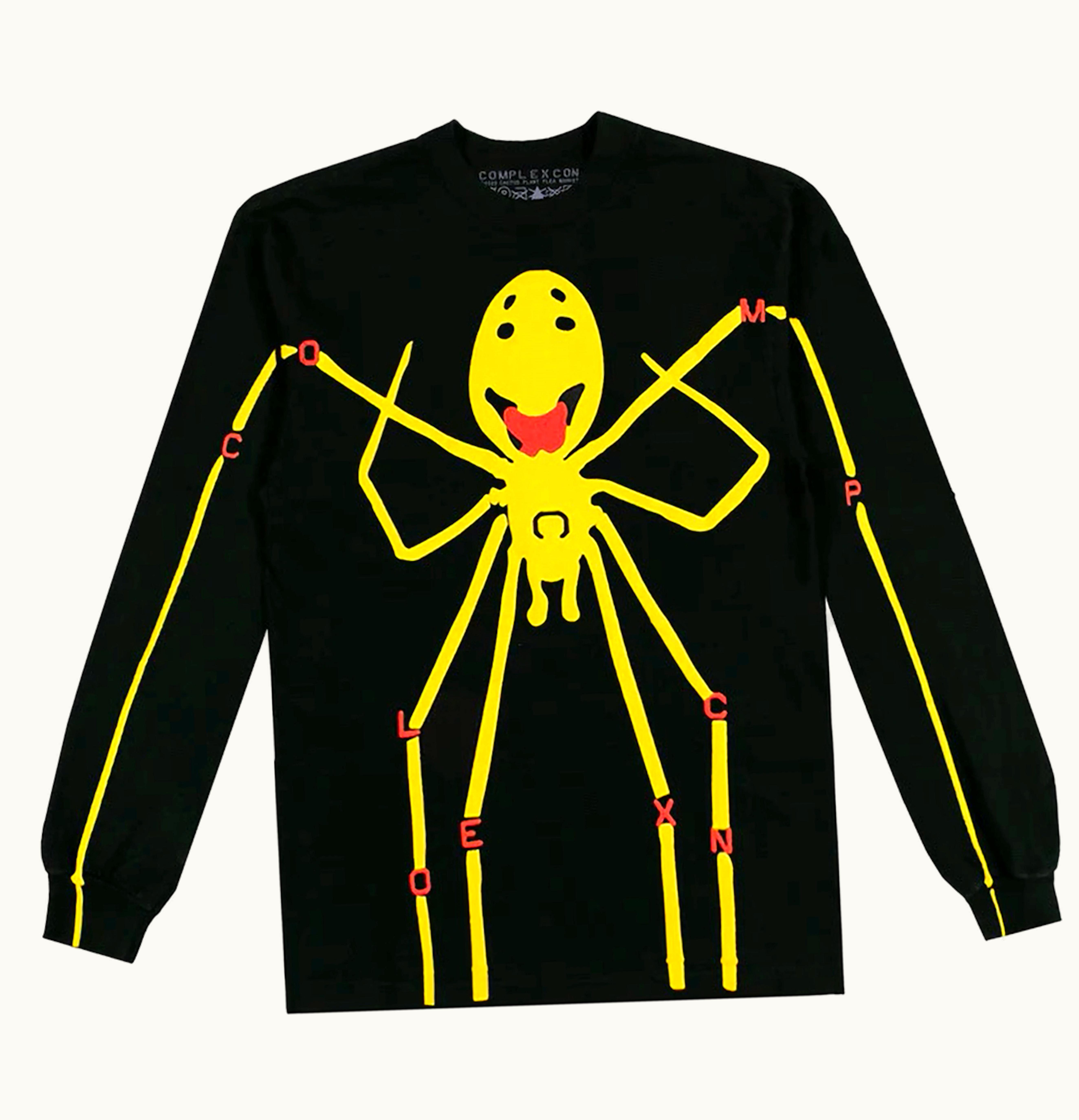 Cactus Plant Flea Market Cactus Plant Flea Market X Complexcon Spider Legs L S T Shirt Black