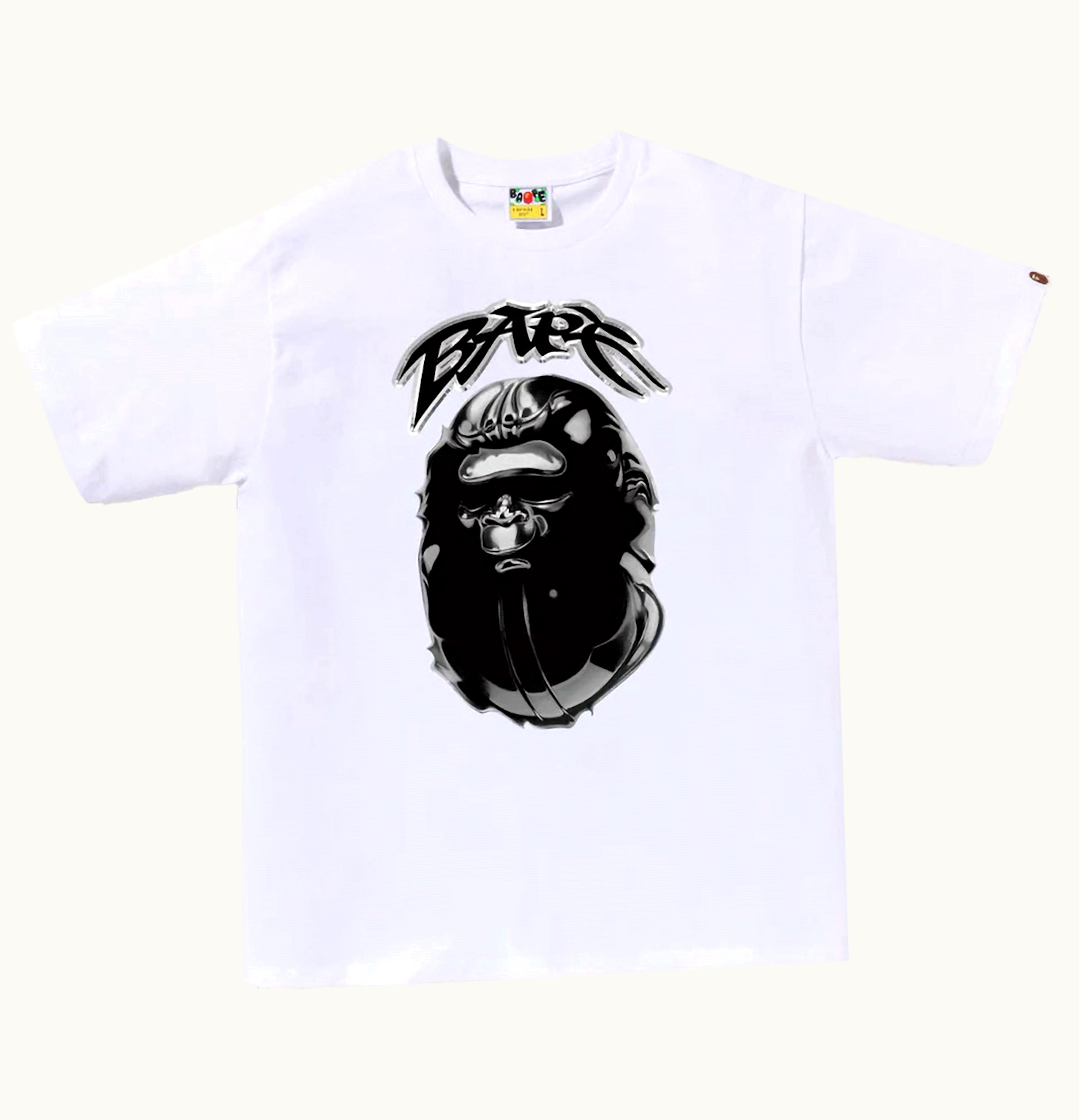 BAPE BAPE Ape Head Graffiti Tee White