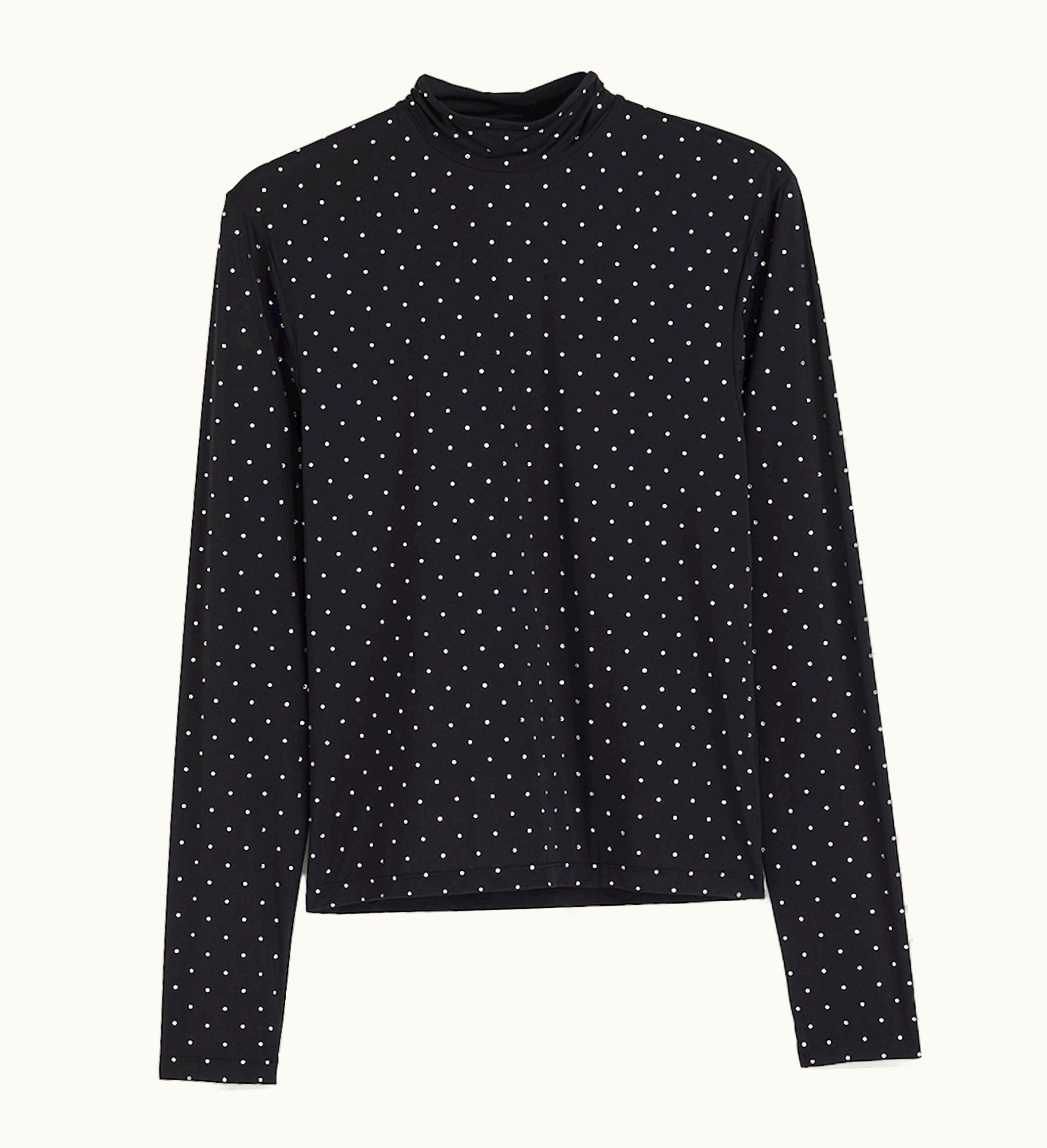 Rabanne Rabanne HM Embellished Jersey Shirt Mens Black