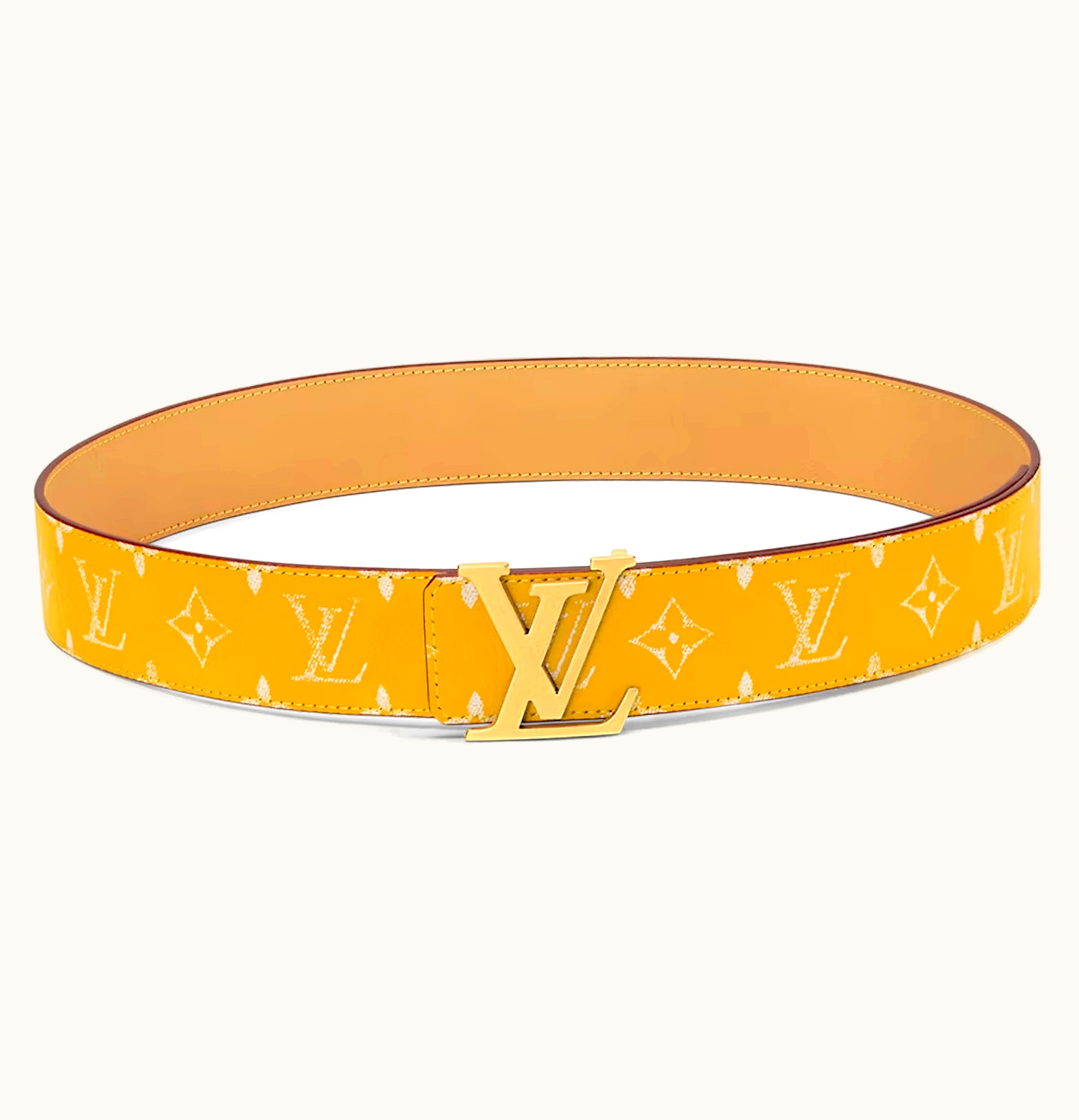 Louis Vuitton Louis Vuitton LV Initiales 40mm Reversible Belt Yellow