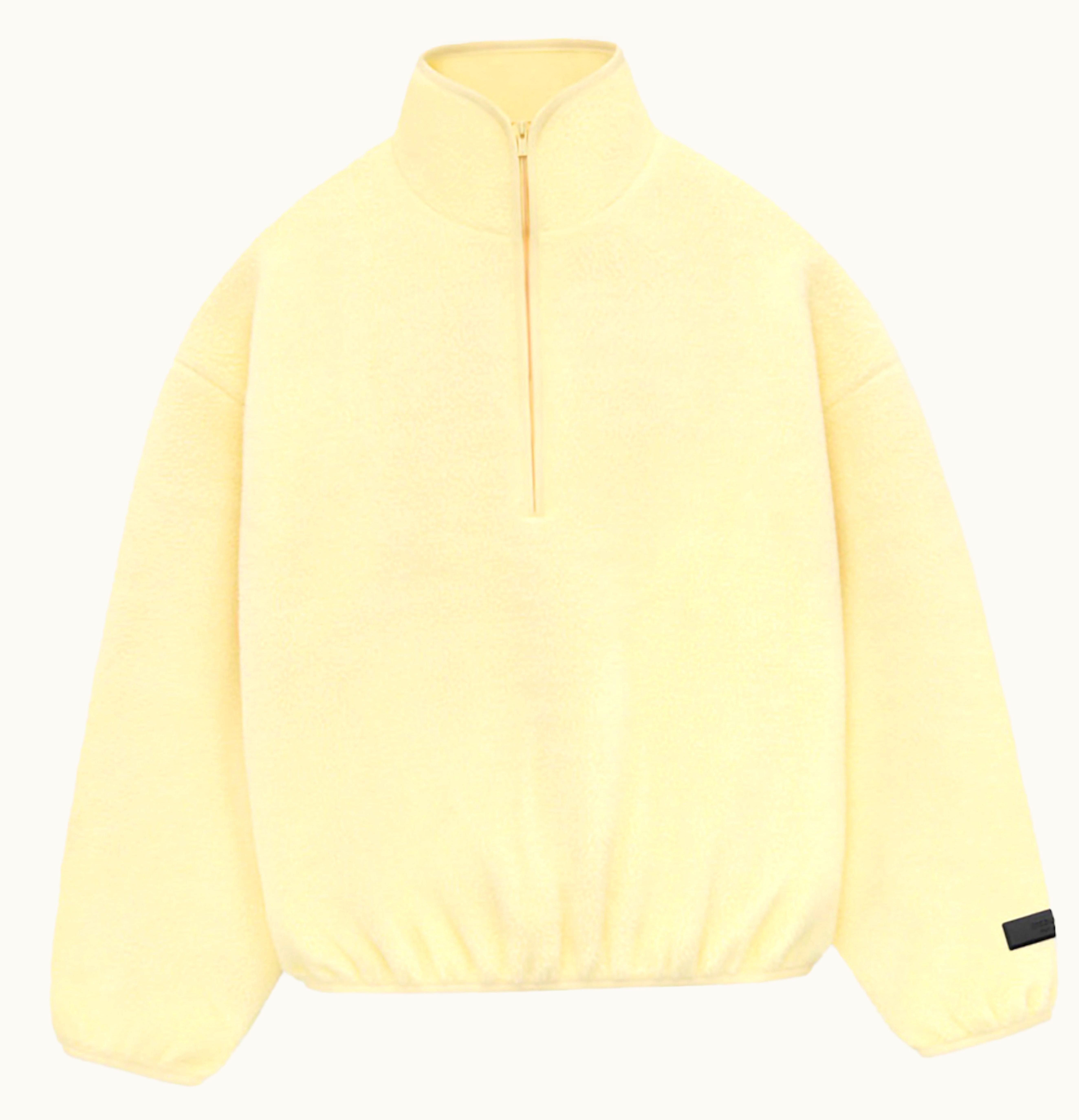 Fear of God Fear Of God Essentials Polar Fleece Half Zip Mockneck Garden Yellow