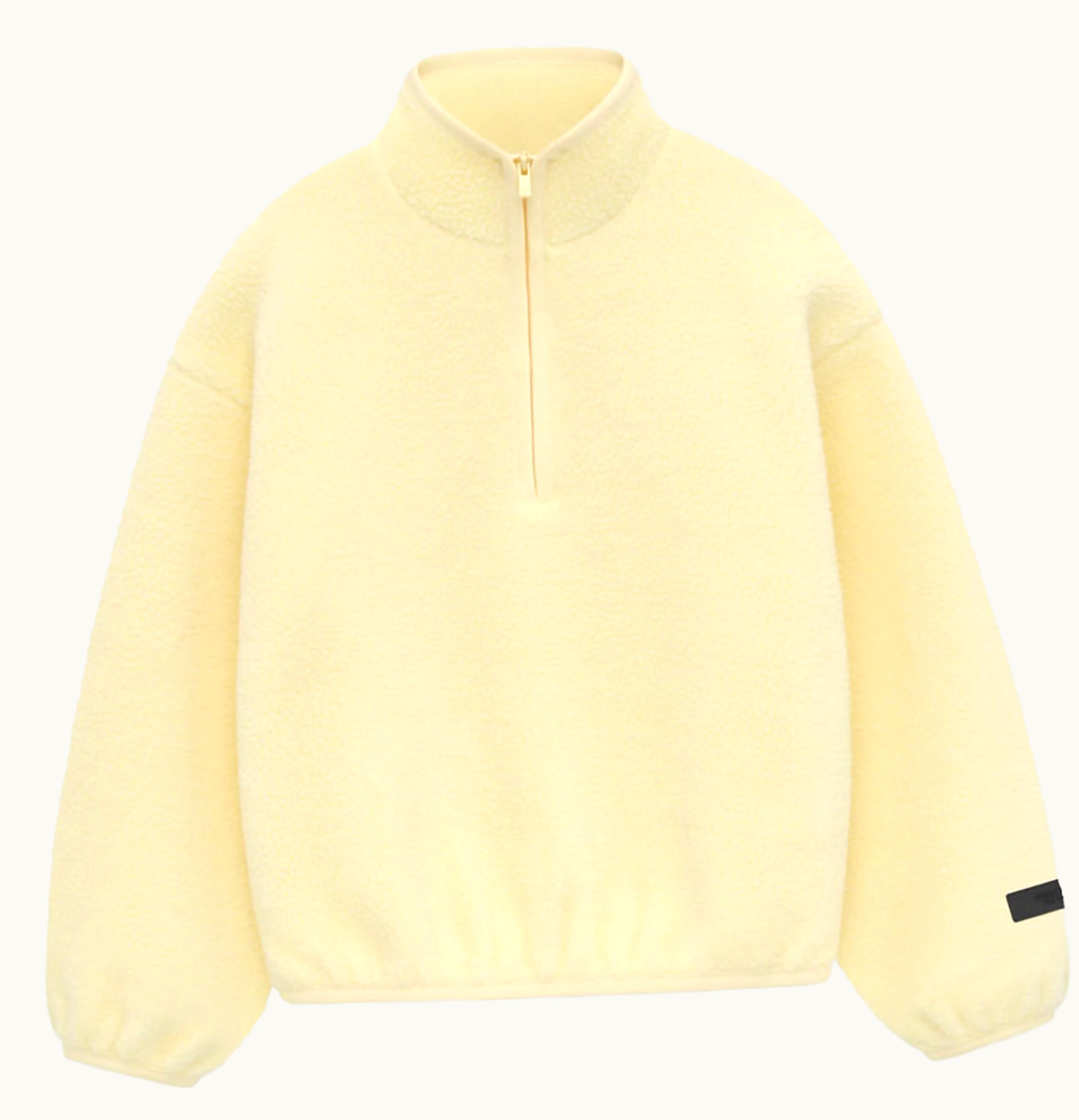 Fear of God Fear Of God Essentials Kids Polar Fleece Half Zip Mockneck Garden Yellow