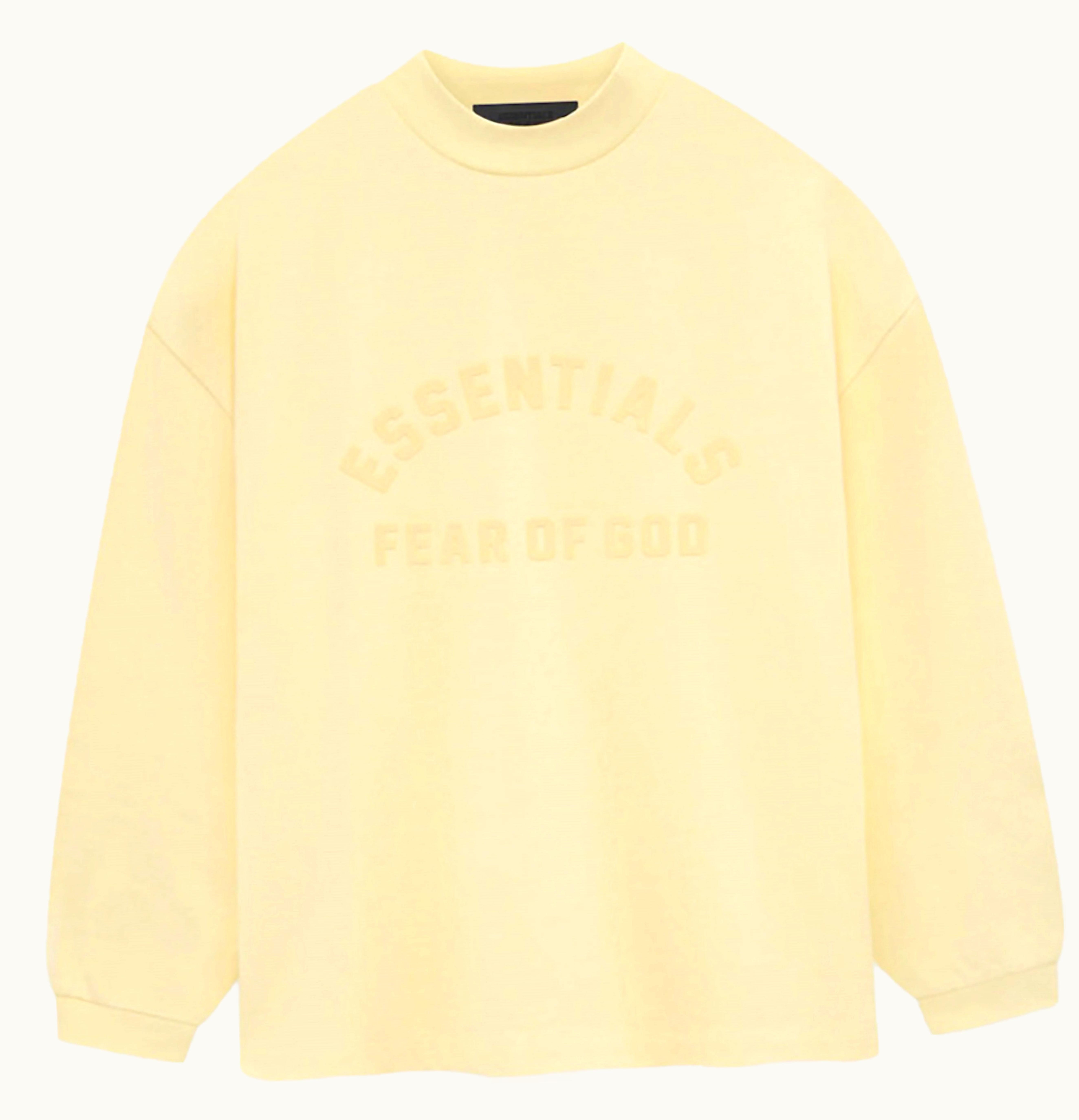 Fear of God Fear Of God Essentials Heavy Jersey L S Tee Garden Yellow