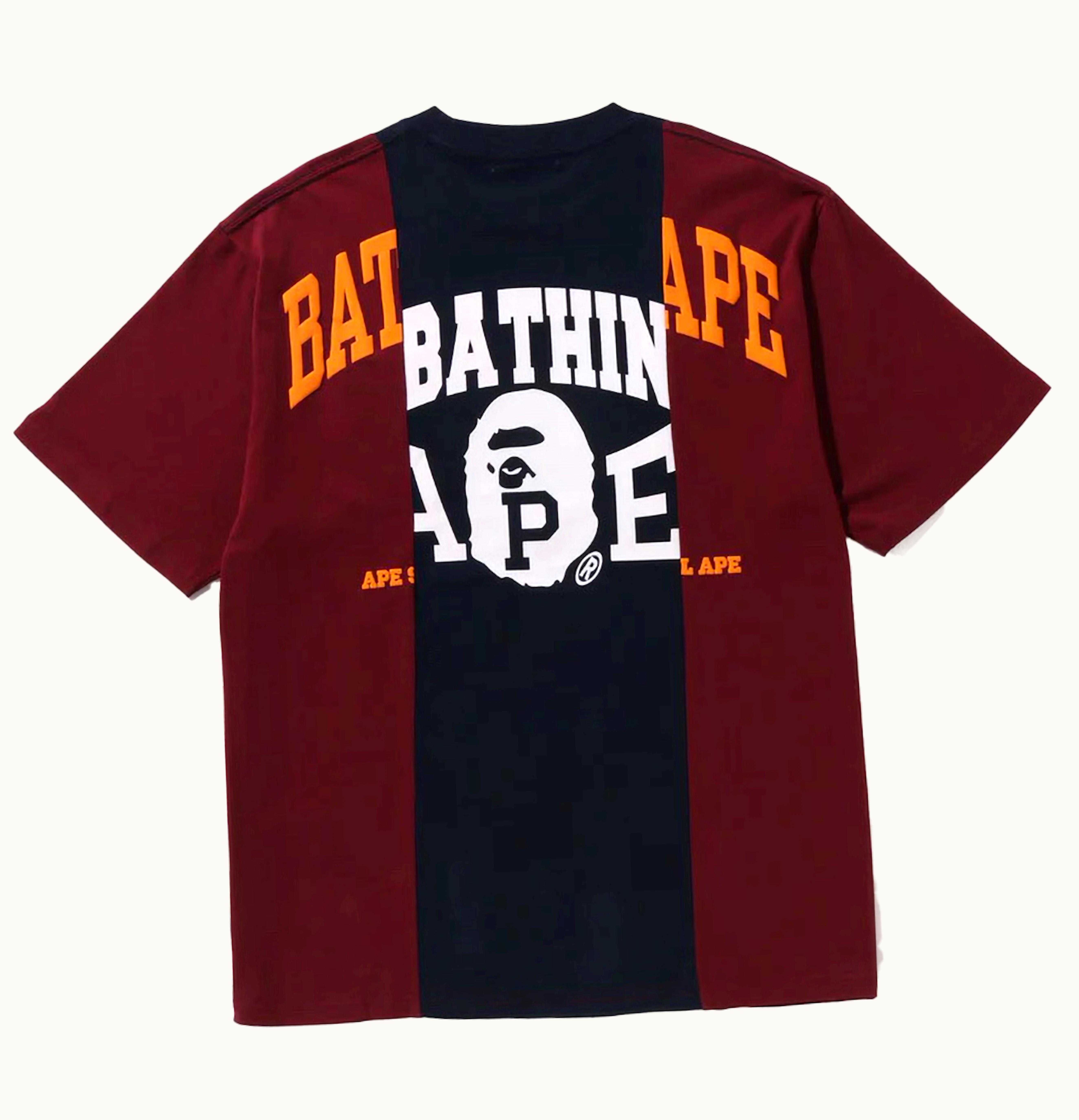 BAPE BAPE Badges Color Blocking Tee Navy
