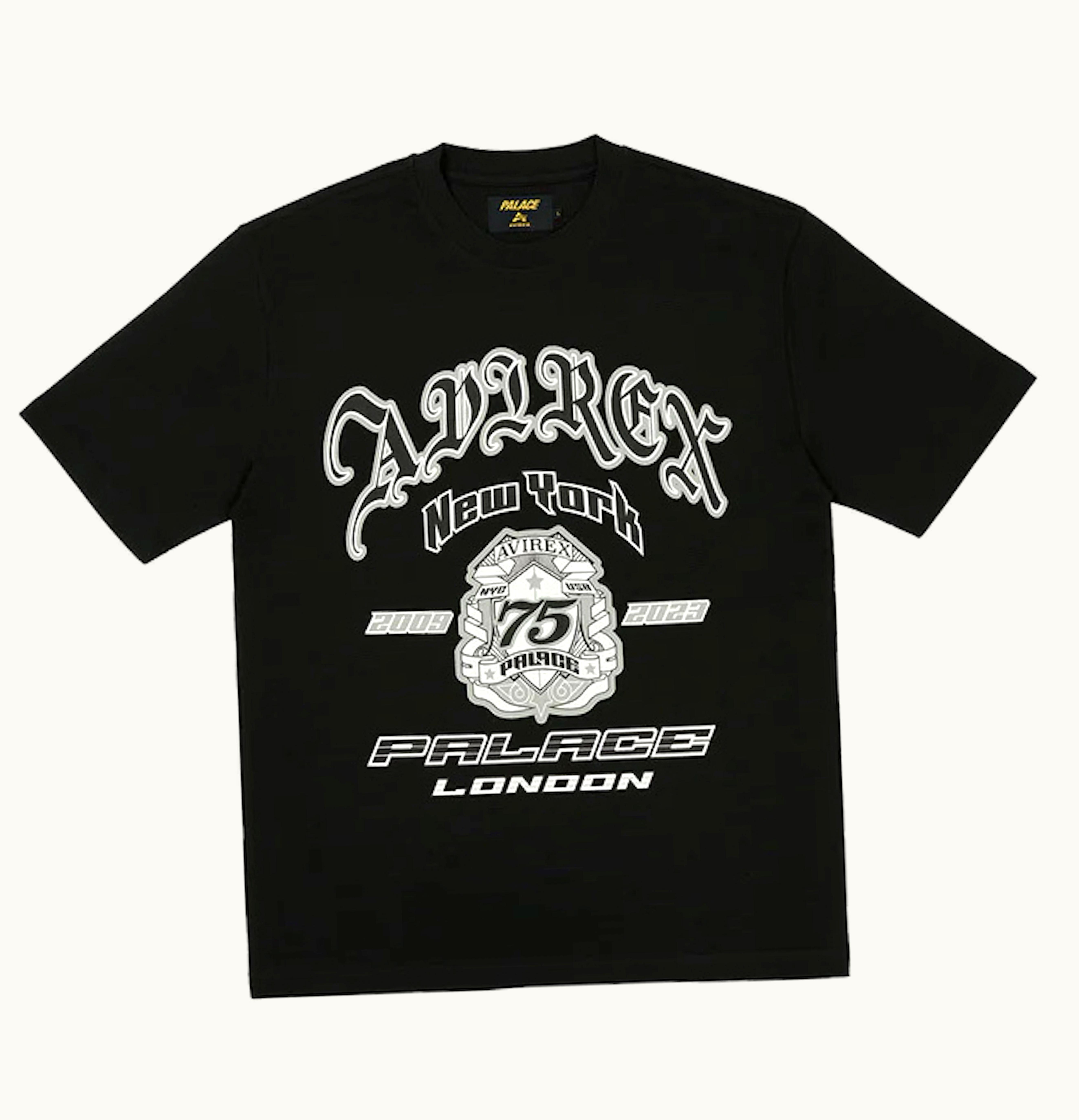Palace Palace X Avirex T Shirt Black