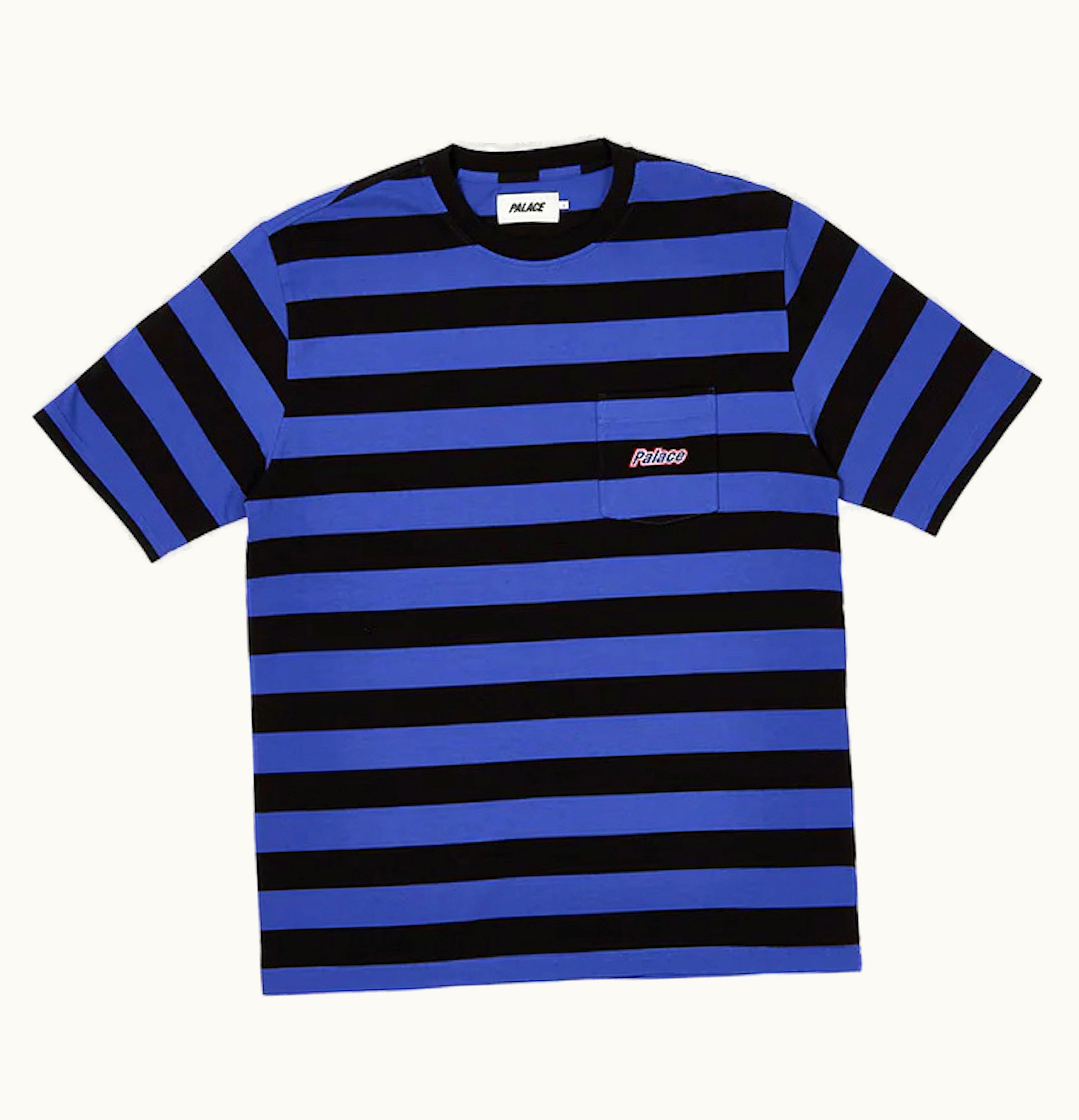 Palace Palace Block Stripe T Shirt Black