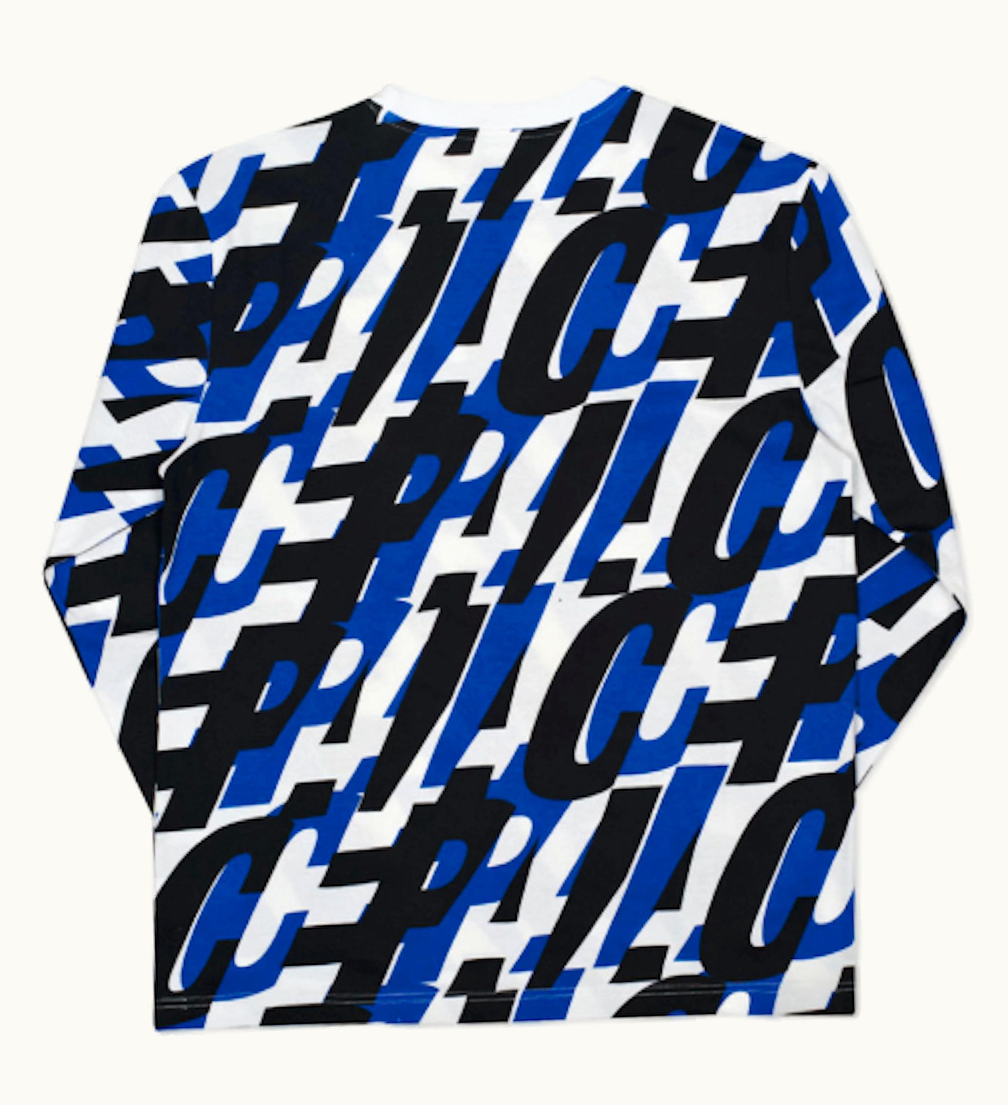 Palace Palace Repeat After Me L S T Shirt White Navy Black