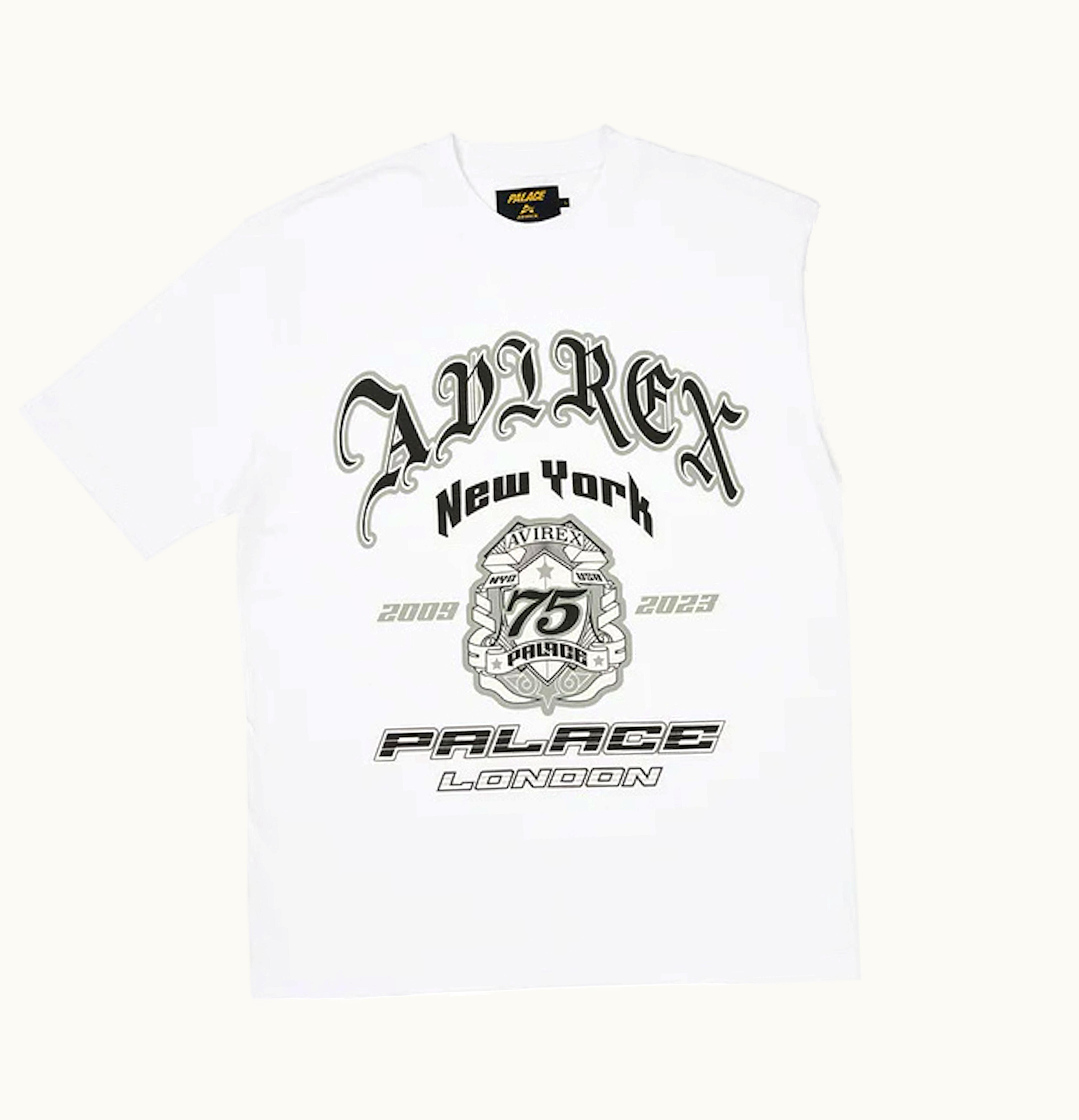 Palace Palace X Avirex T Shirt White