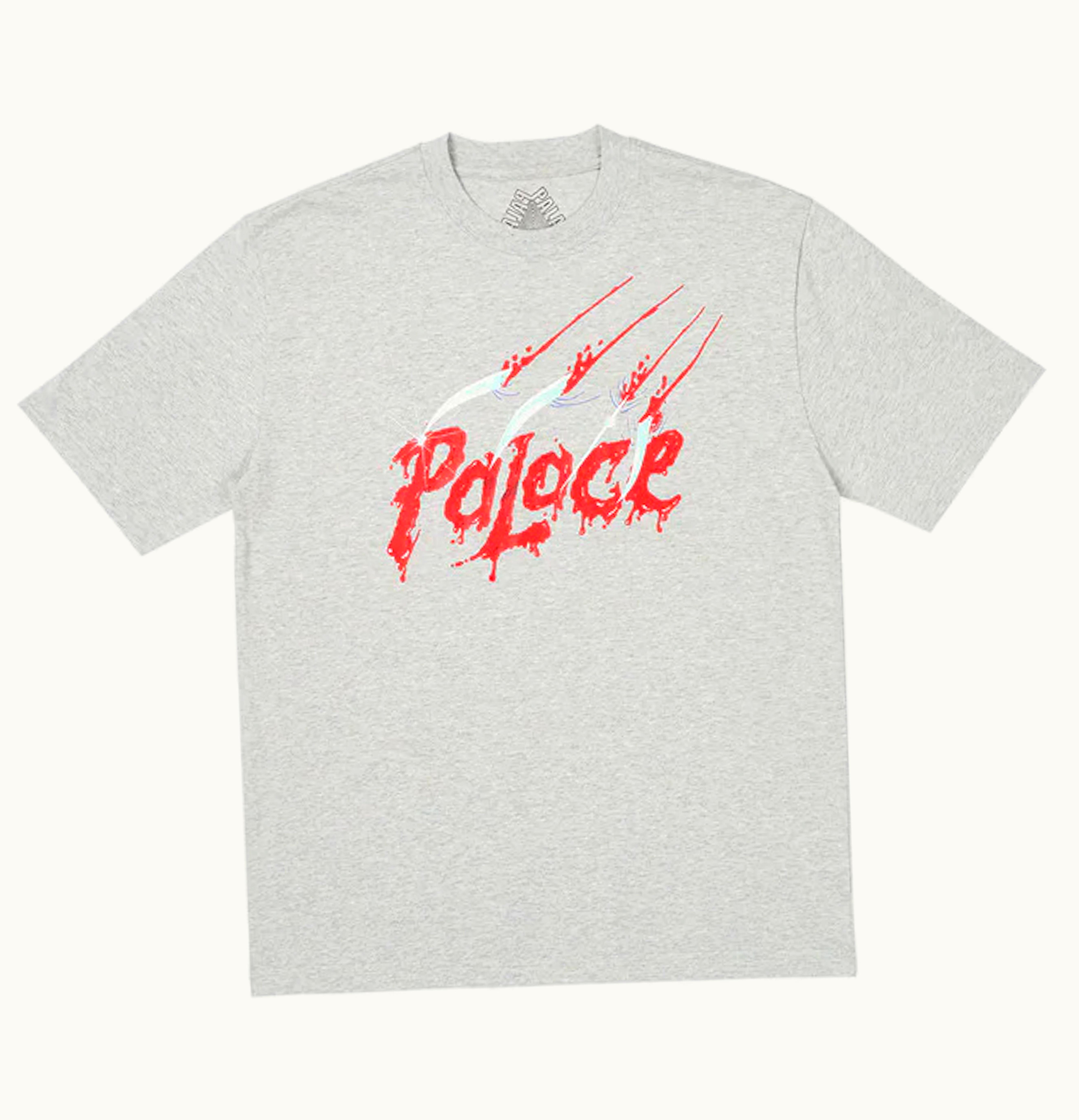 Palace Palace Scratchy T Shirt Grey Marl