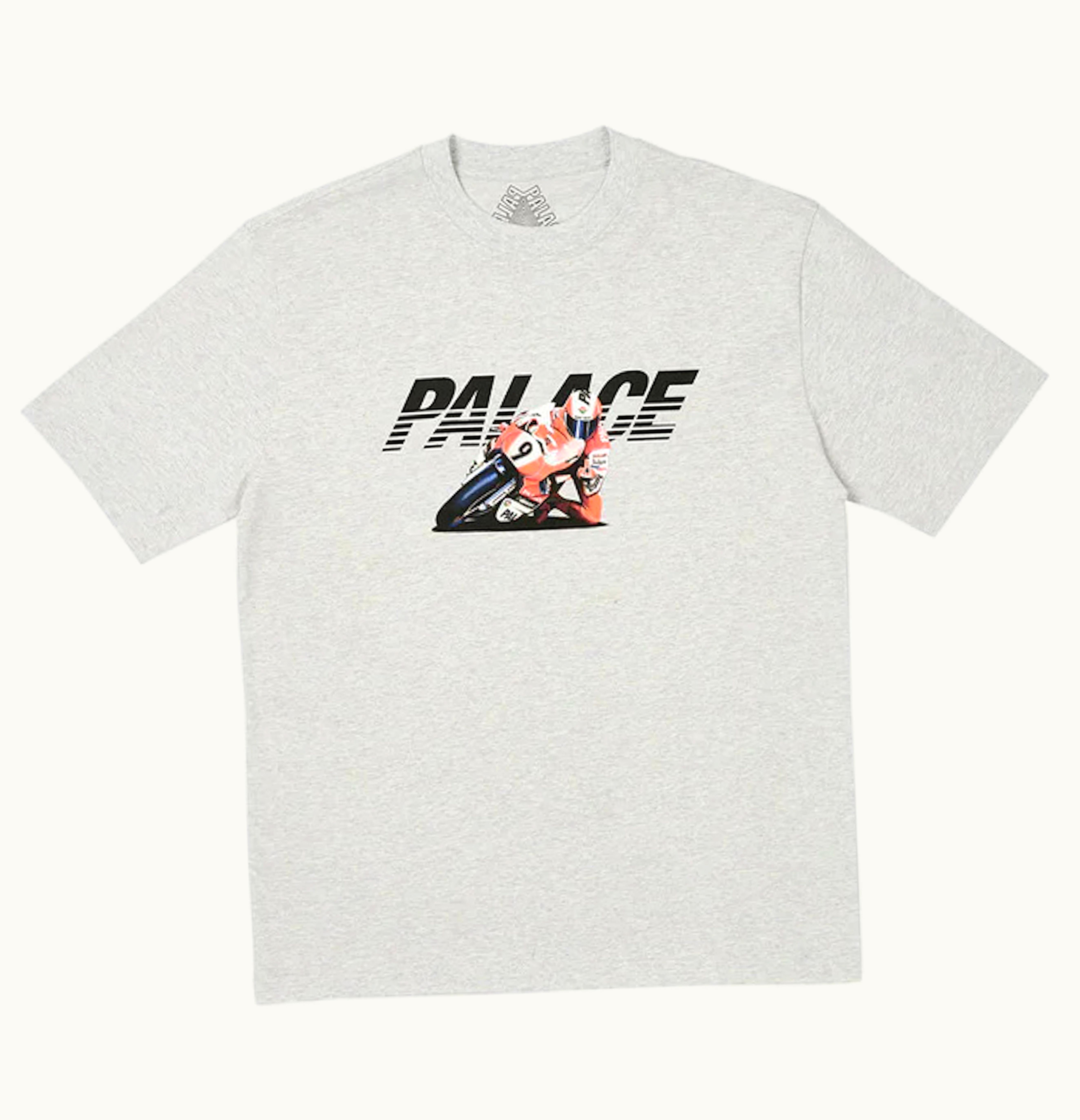 Palace Palace Skurrt T Shirt Grey Marl