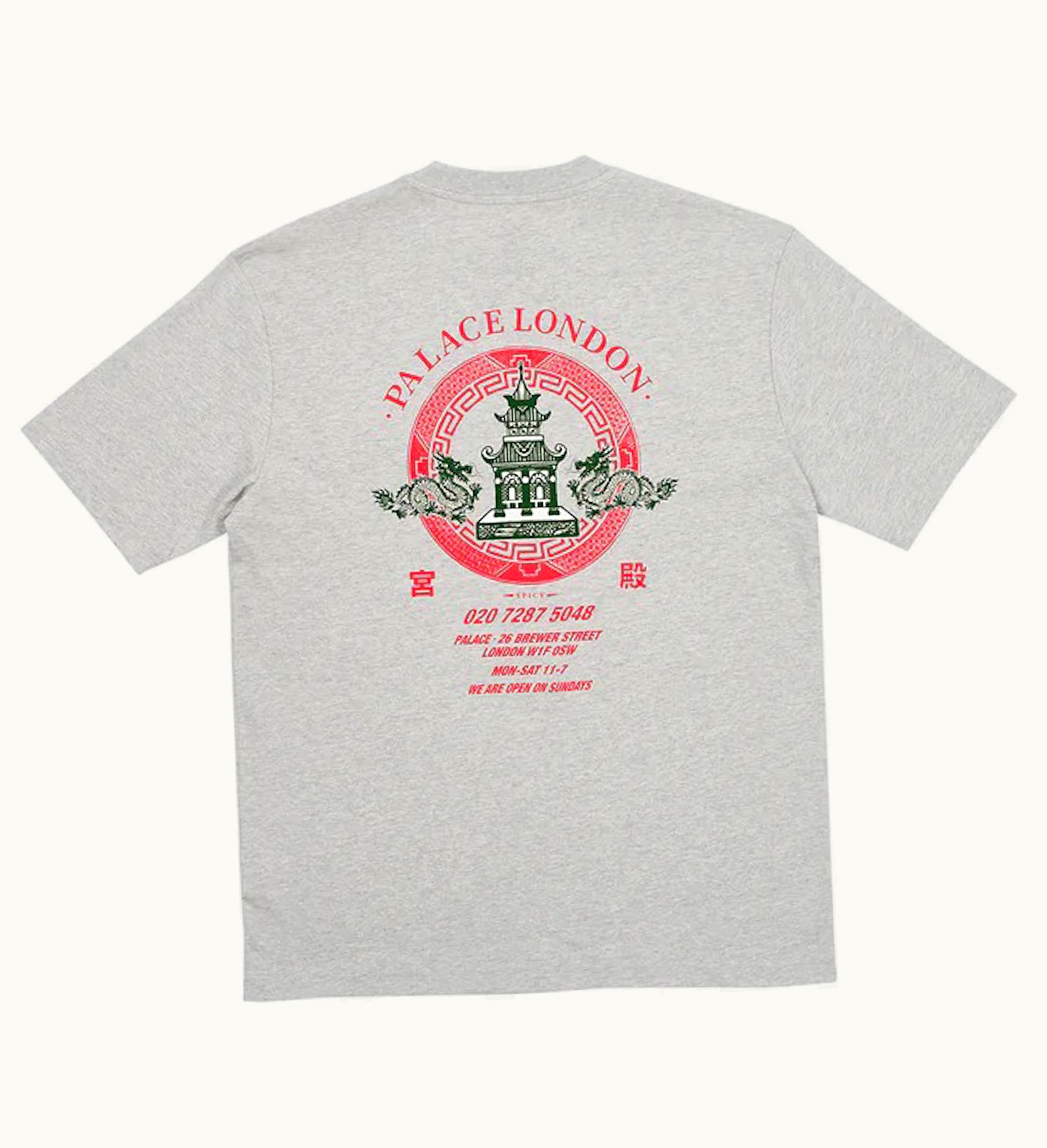 Palace Palace Fortunate T Shirt Grey Marl