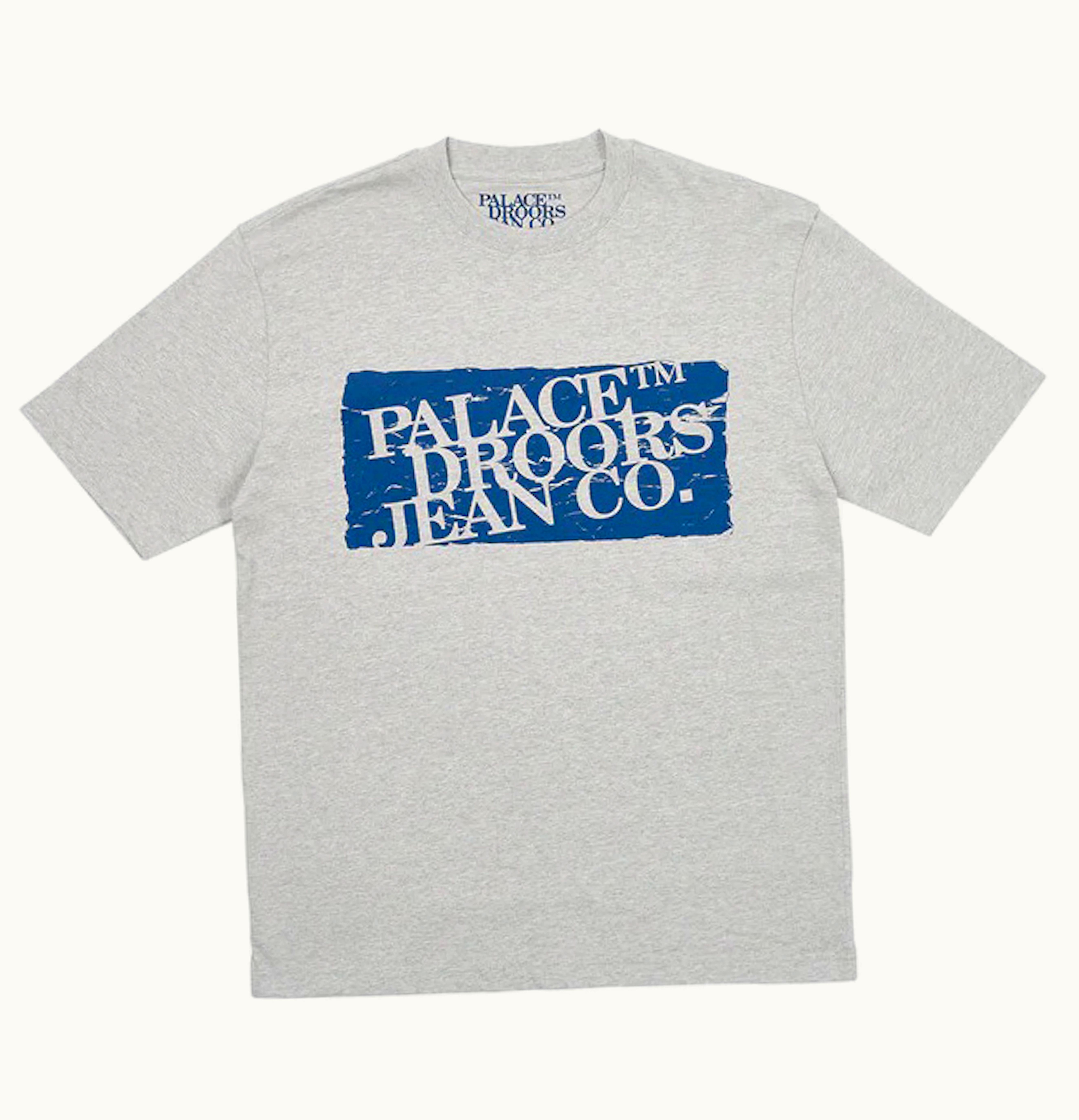 Palace Palace X Droors T Shirt Grey Marl