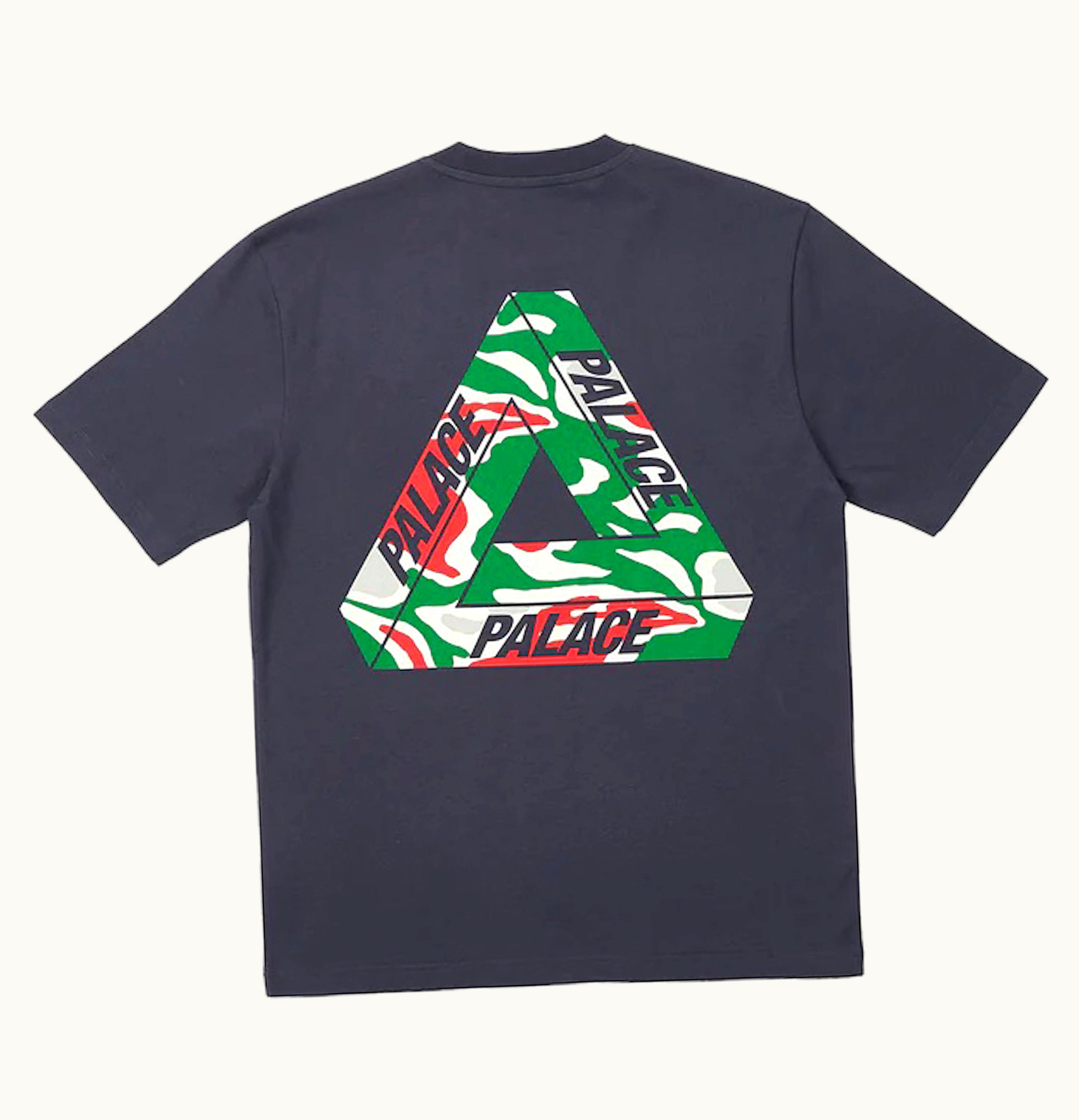 Palace Palace Jungle Camo Tri Ferg T Shirt Navy