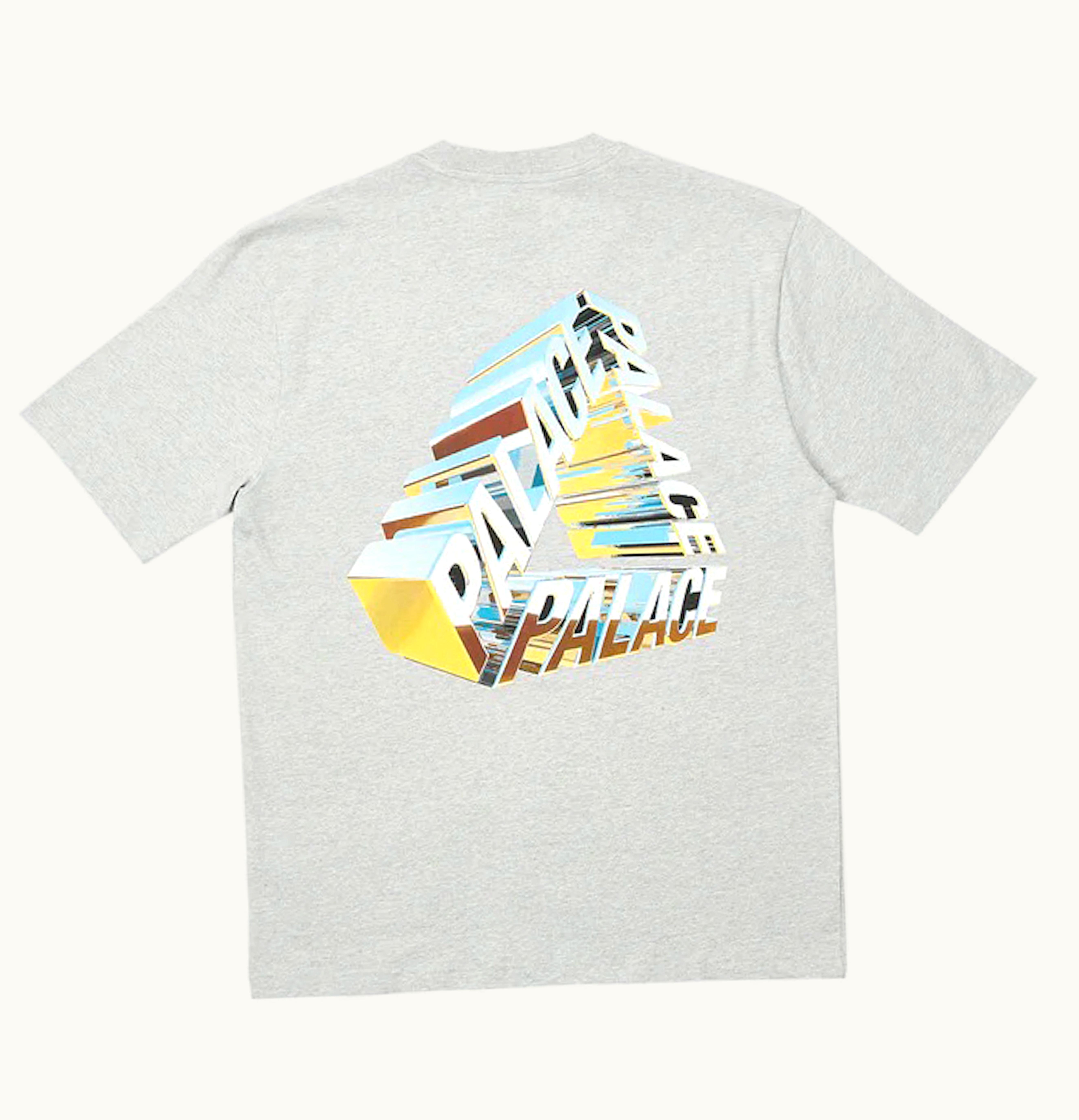 Palace Palace Tri Chrome T Shirt Grey Marl