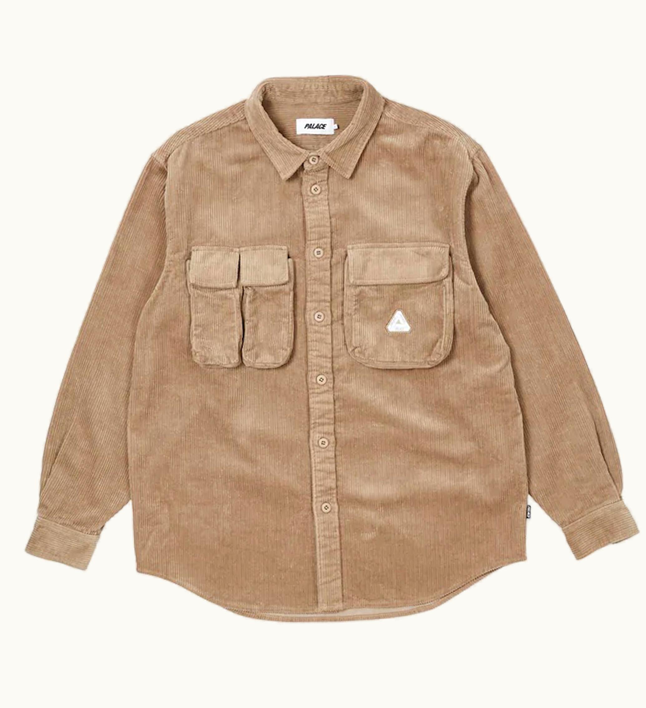 Palace Palace Cargo Cord Shirt Stone
