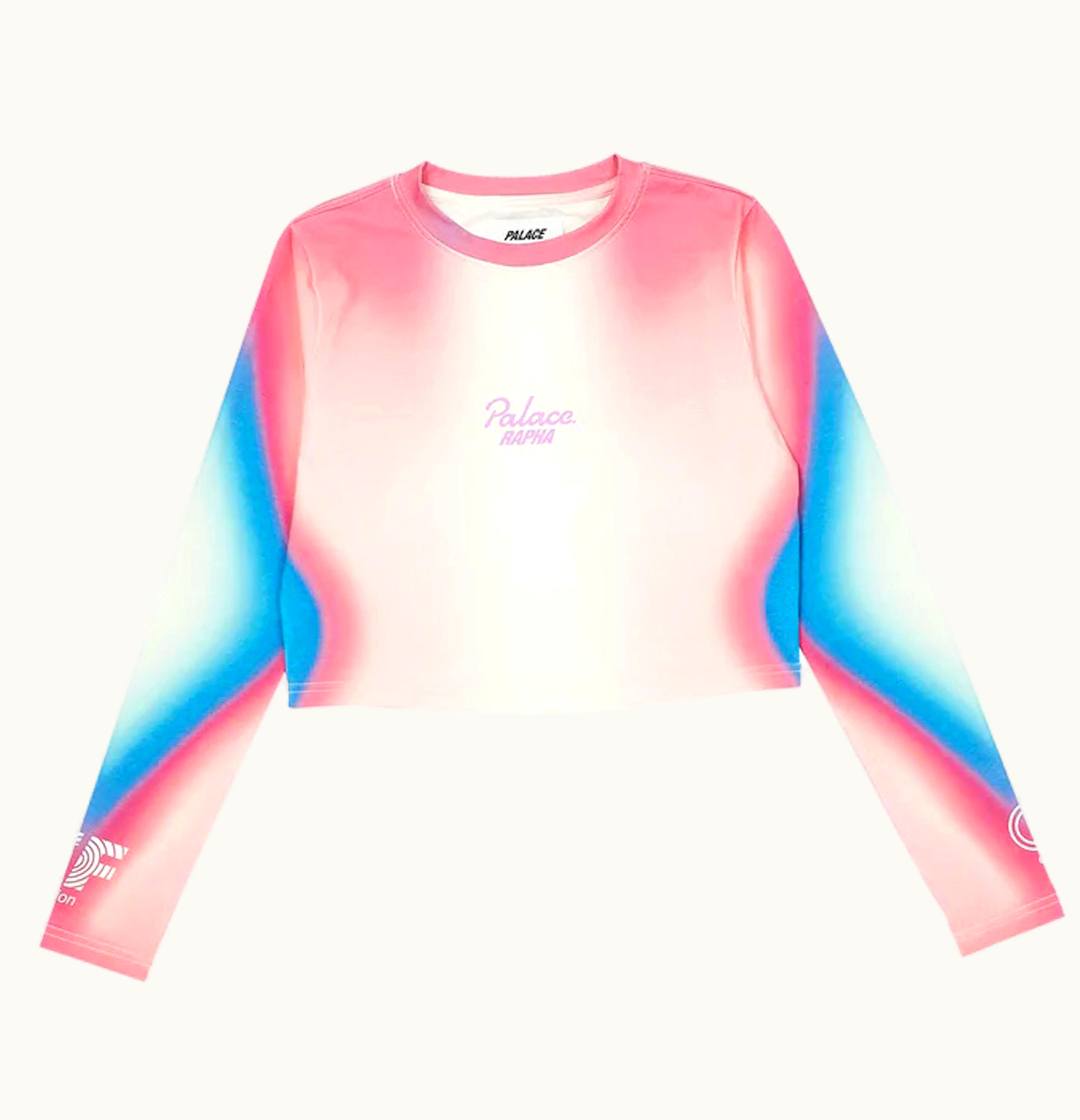 Palace Palace X Rapha Ef Education First Womens Cropped T Shirt Pink