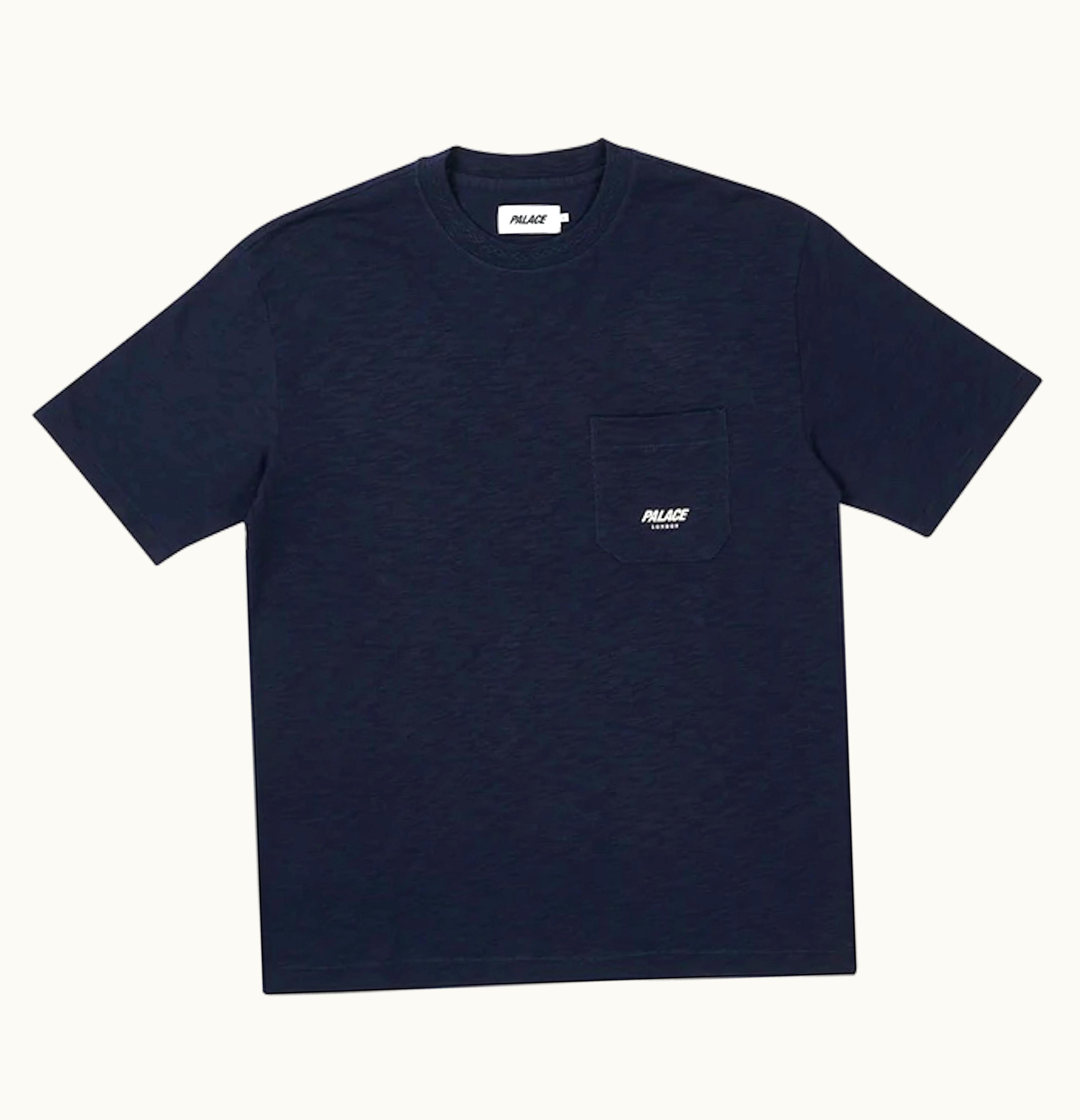 Palace Palace Slub Pocket Zig Zag T Shirt Navy