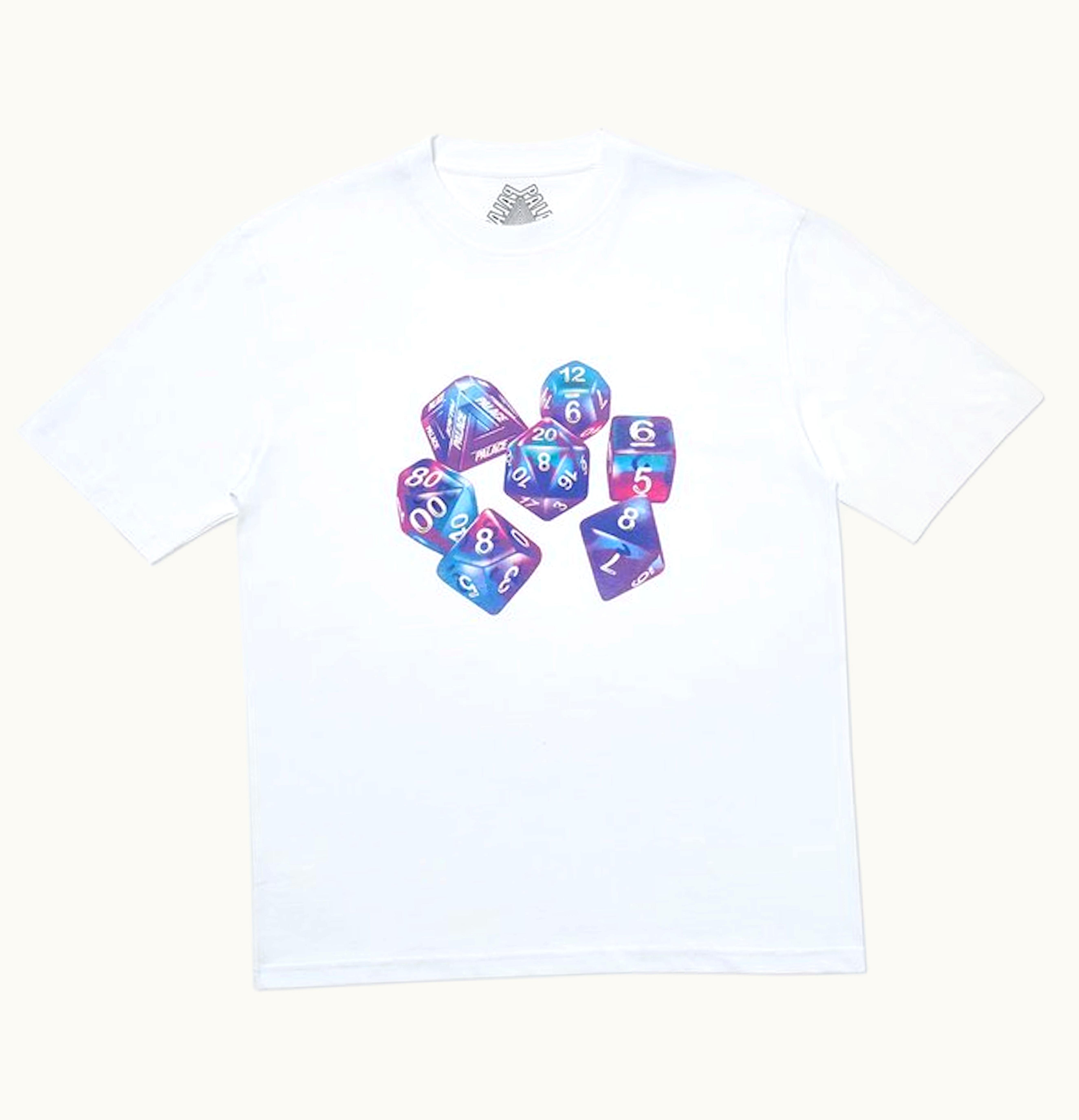 Palace Palace Roll Das Dice Pay Das Price T Shirt White