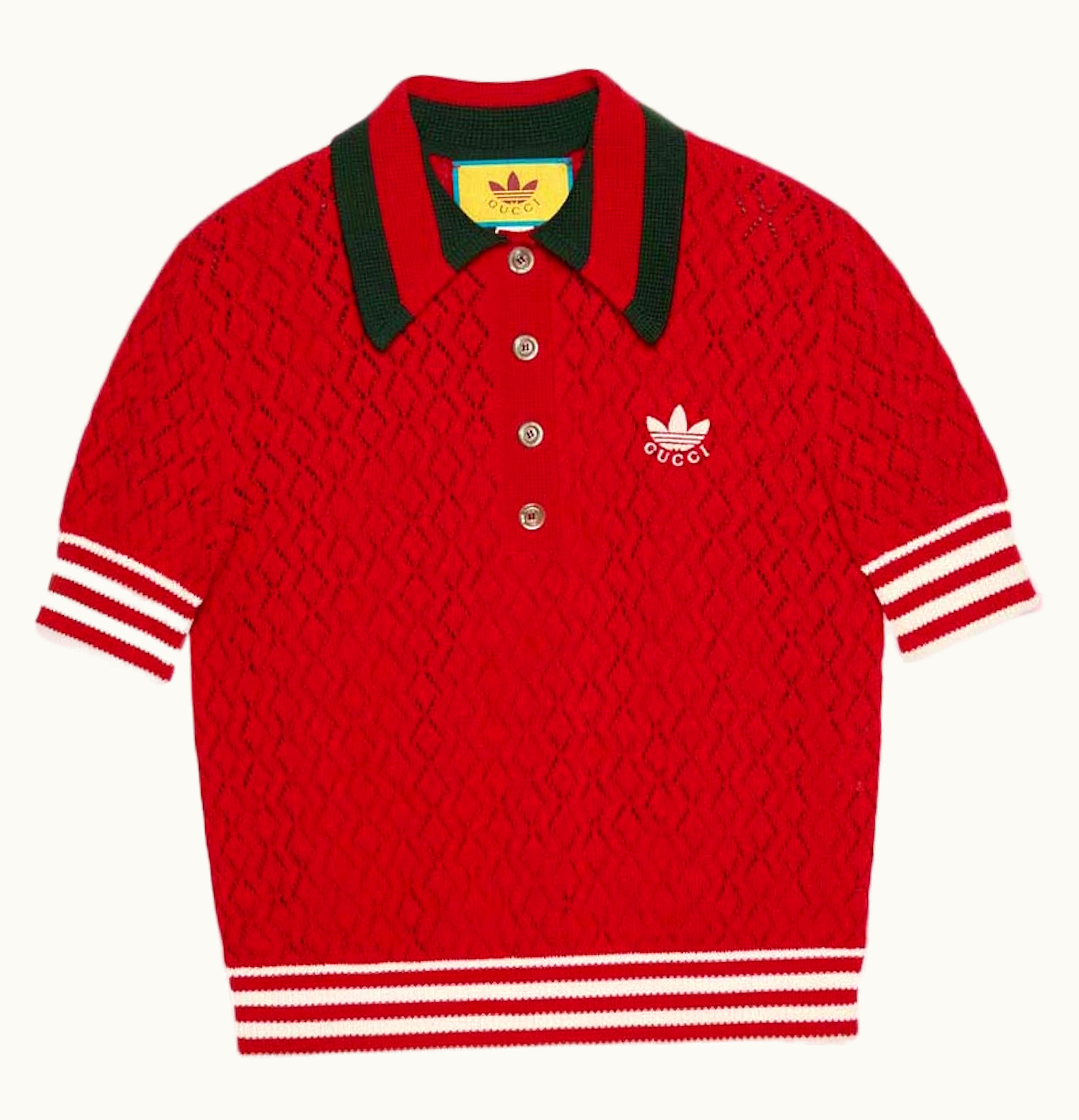 Gucci Gucci x adidas Cotton Polo Red