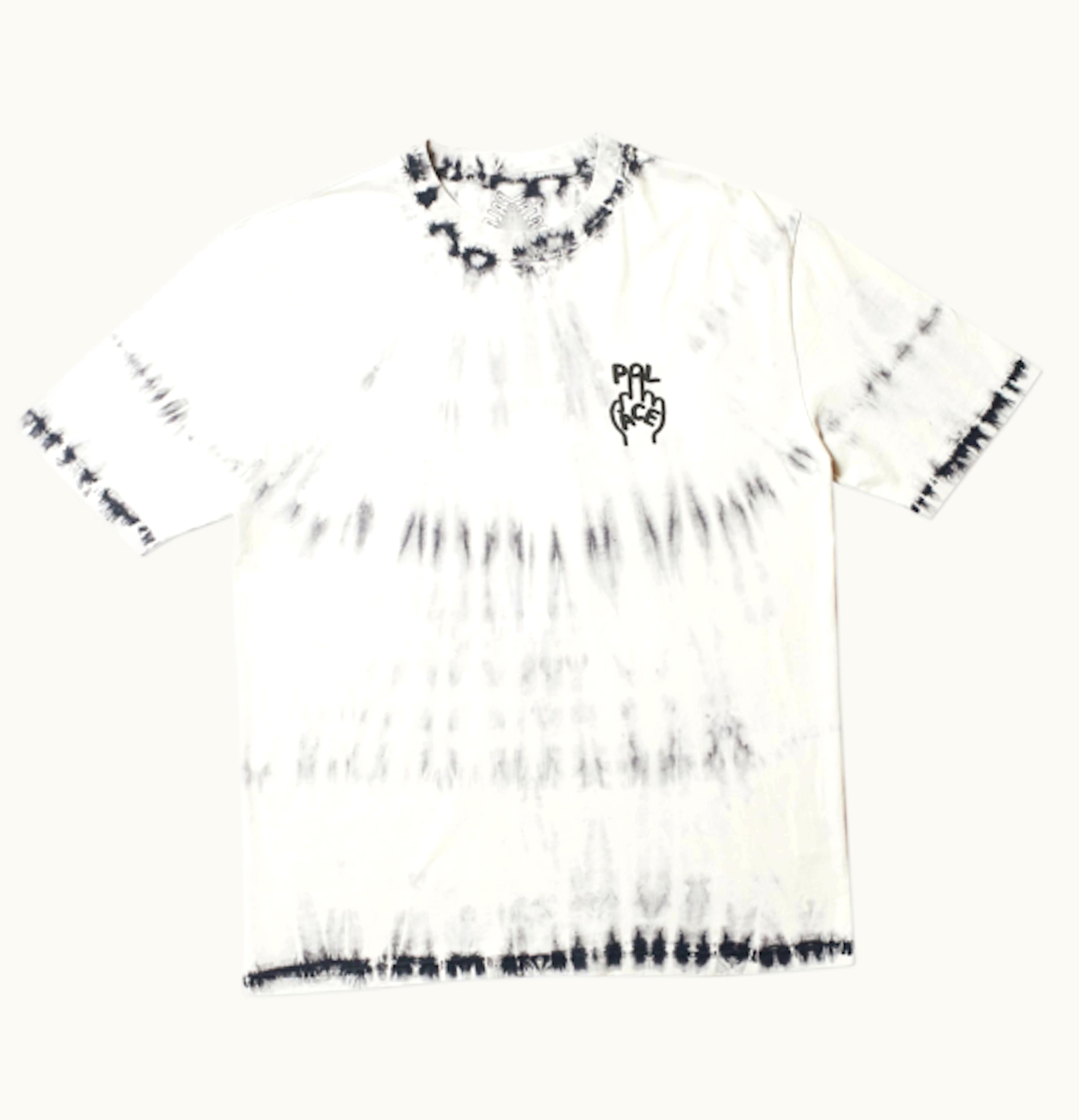 Palace Palace Finger Up T Shirt White Tie Dye