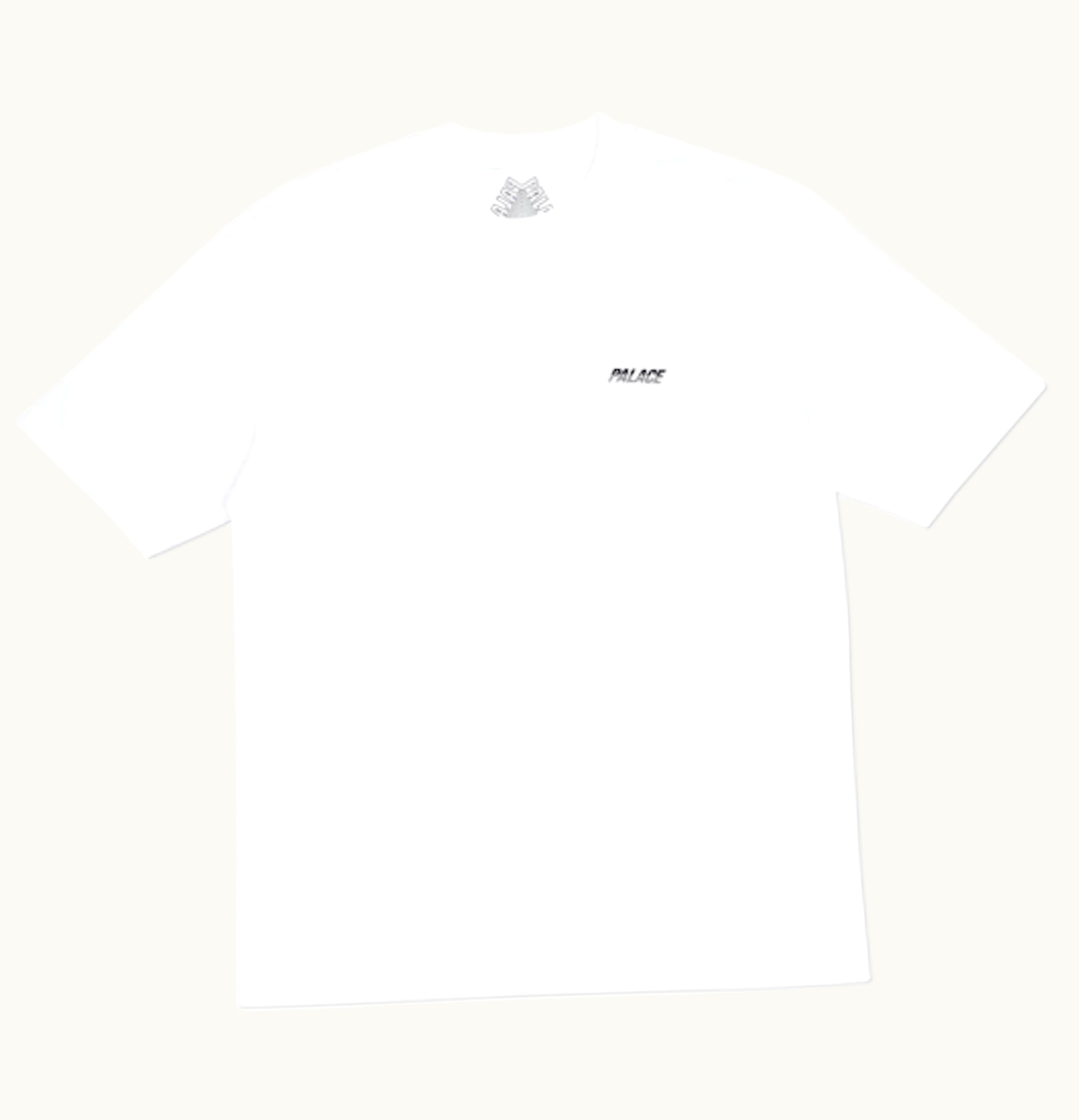 Palace Palace Line Stripe T Shirt White