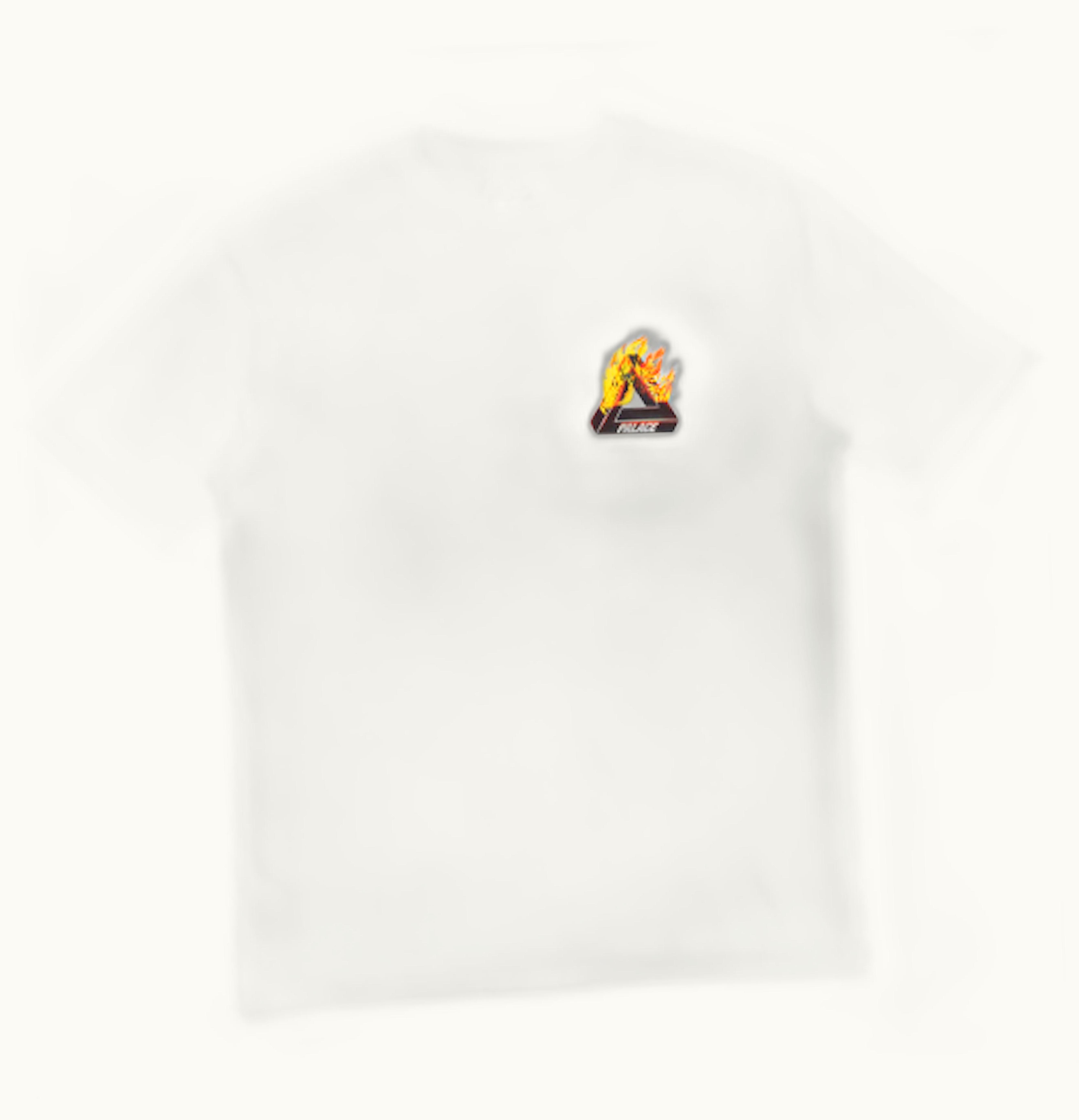 Palace Palace Tri Fire T Shirt White