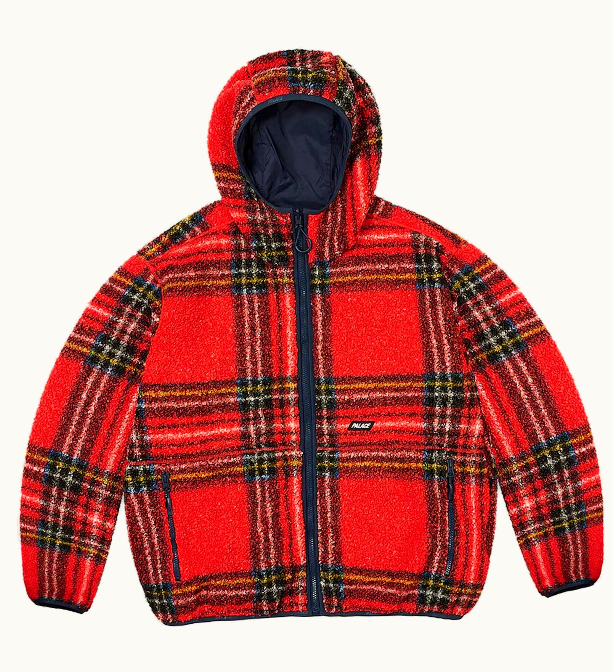 Palace Palace Reversible Check Fleece Jacket Red