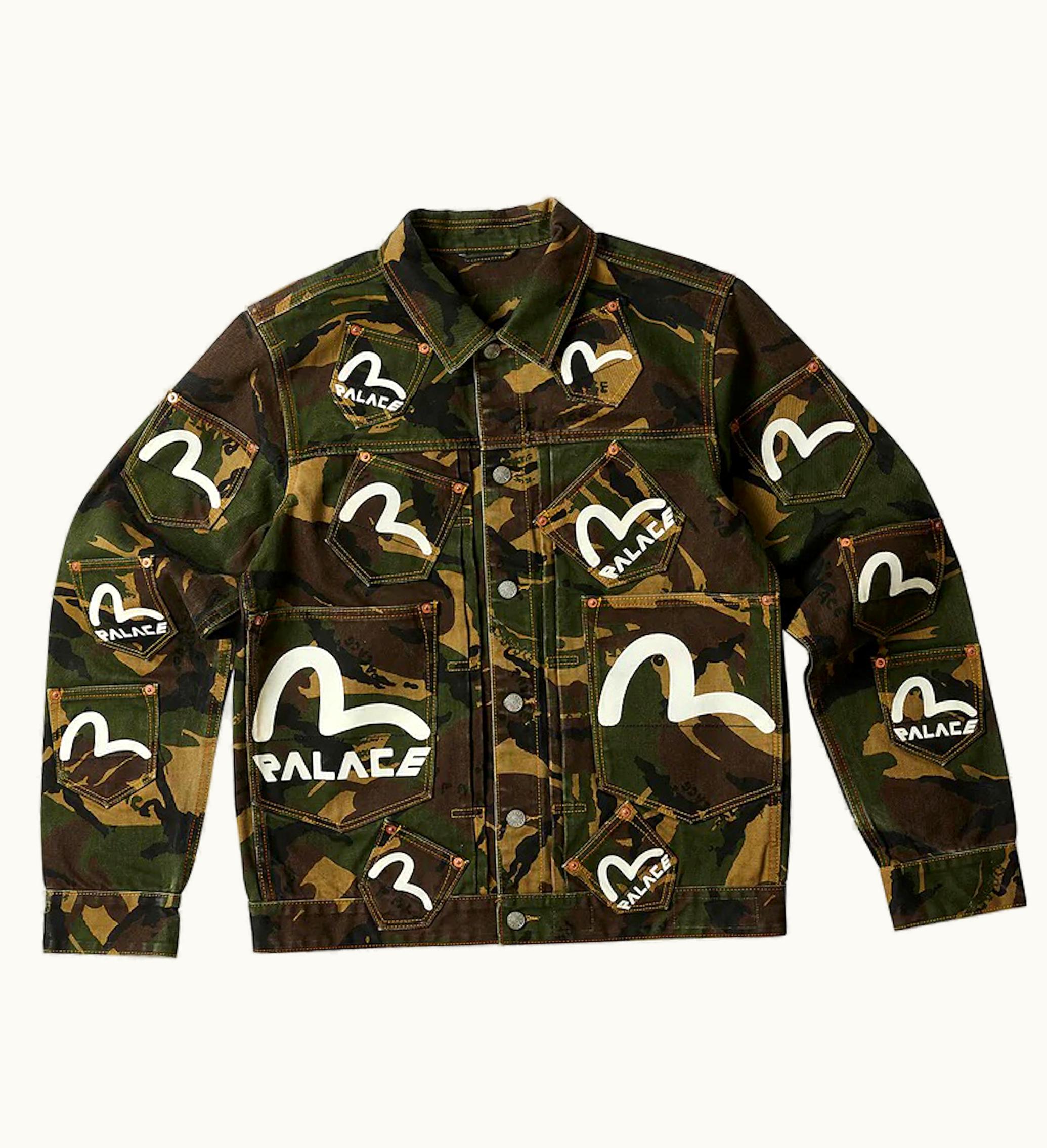 Palace Palace X Evisu Type One Denim Jacket Camo
