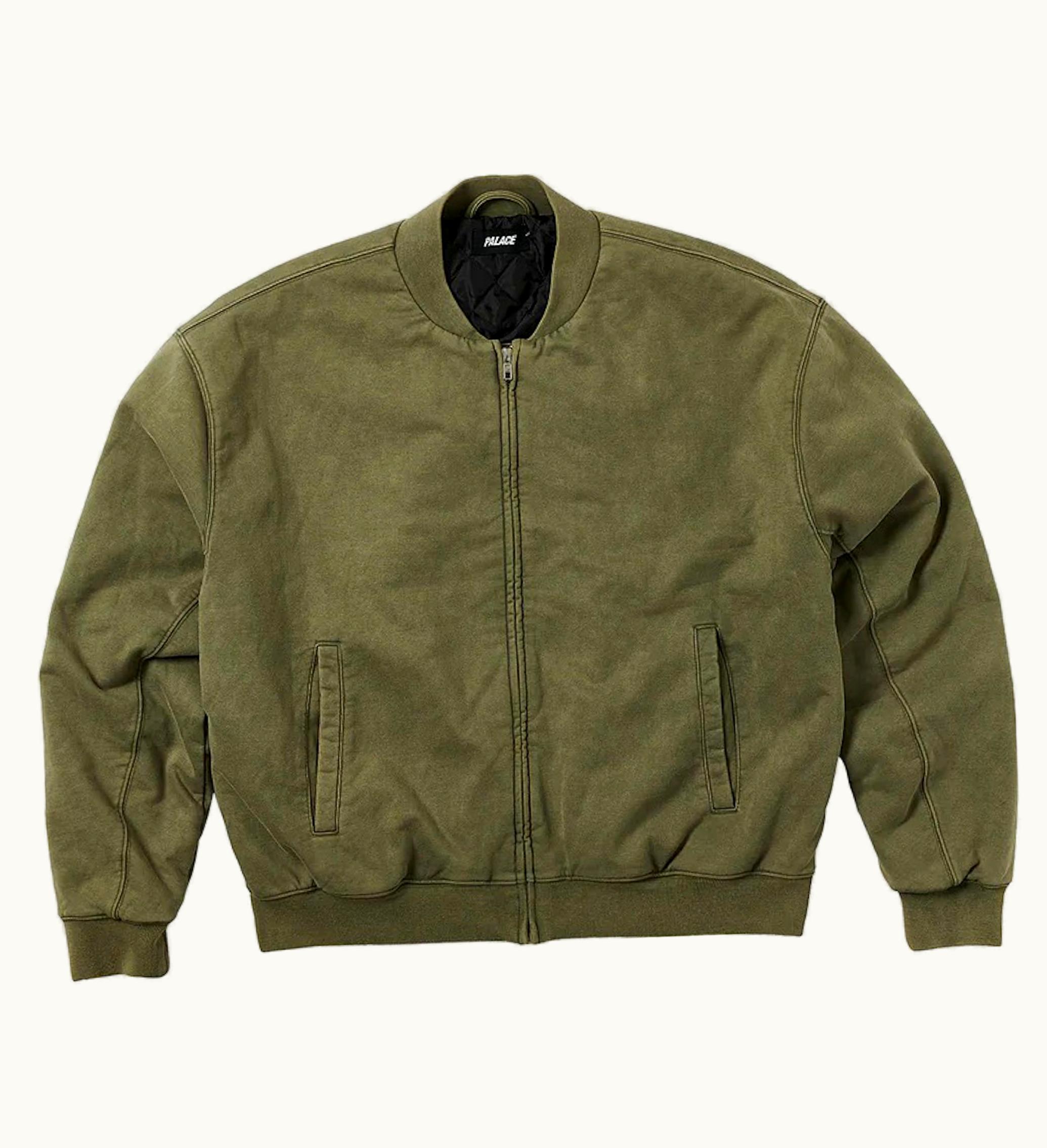 Palace Palace Wash Out Bomber Jacket Deep Green