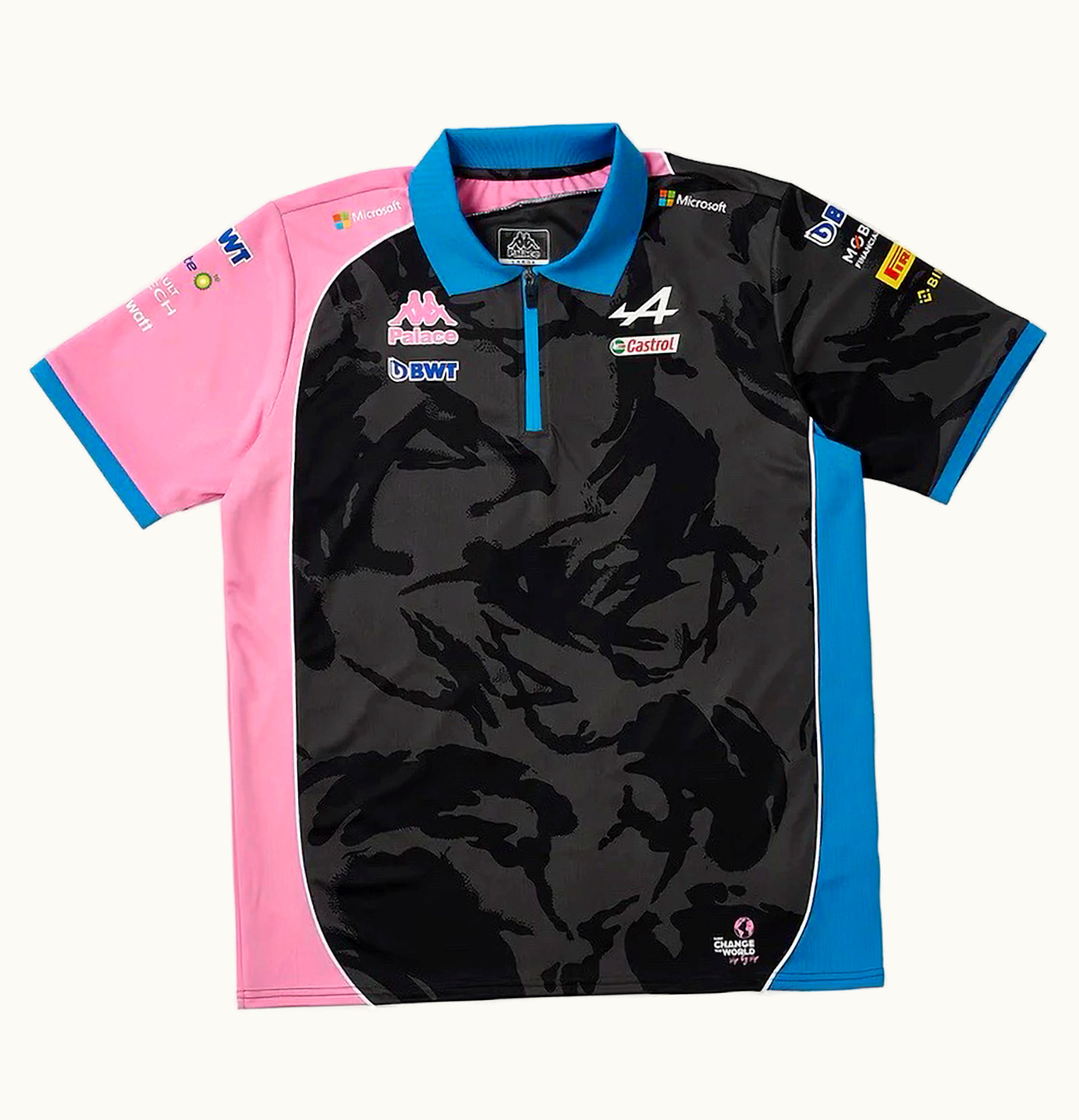 Palace Palace X Kappa For Alpine Tech Polo Night Desert Camo