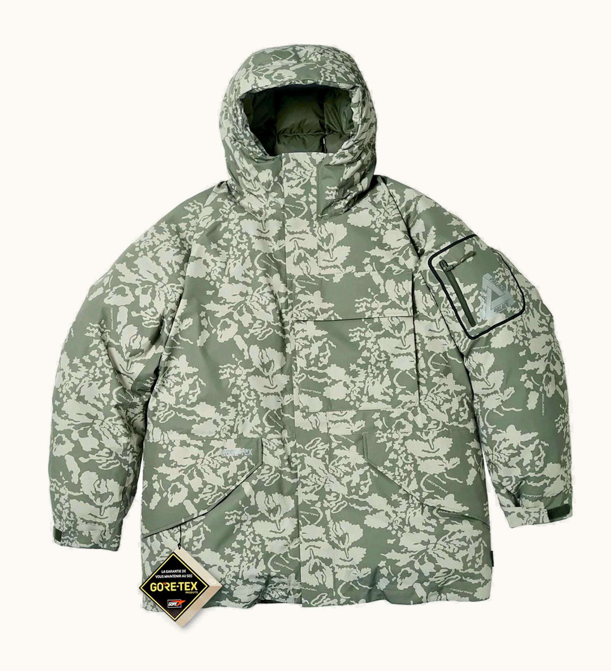 Palace Palace Gore Tex Cargo Down Parka Leaf Dpm