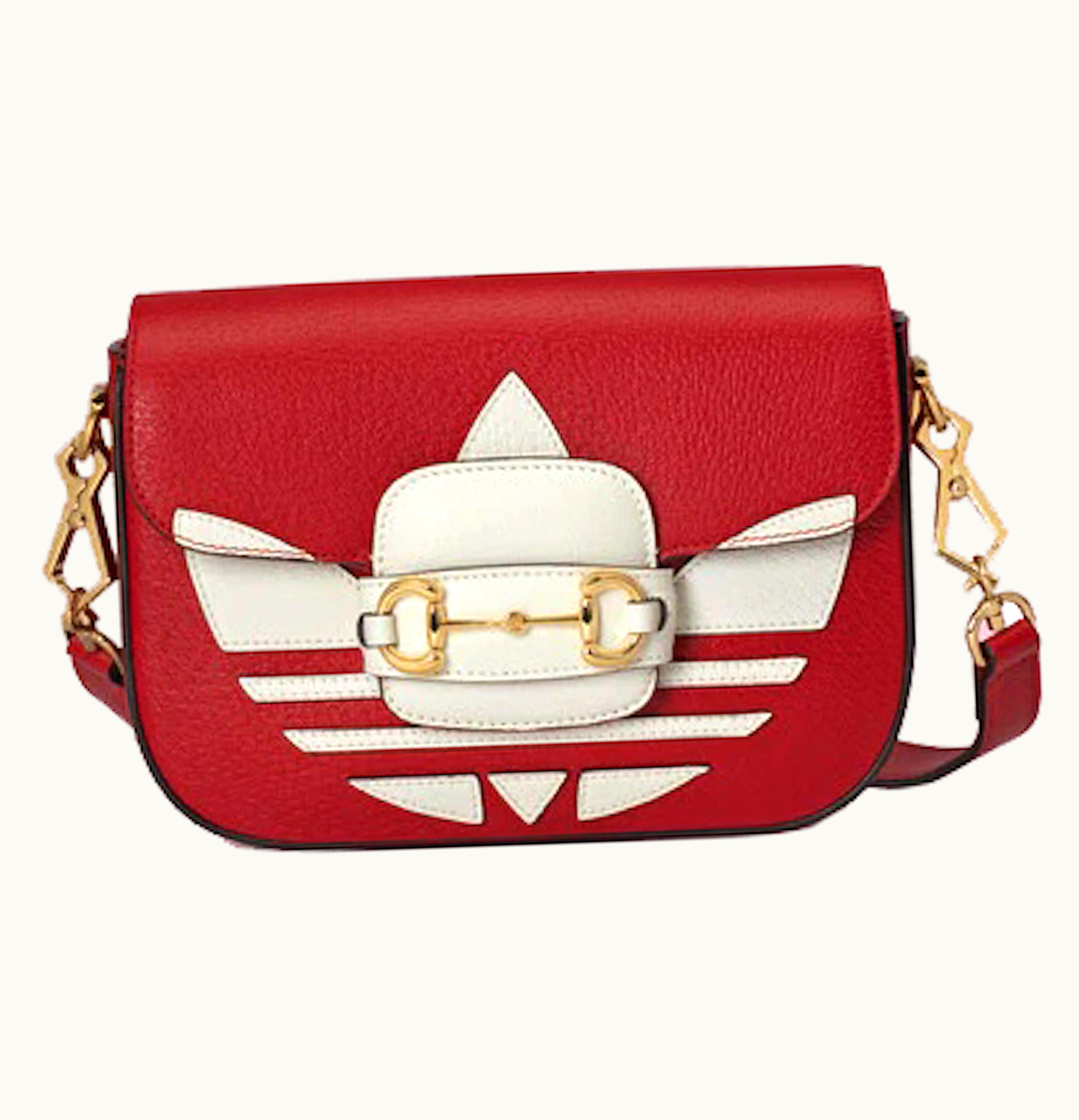Gucci Gucci x adidas Horsebit 1955 Shoulder Bag Red