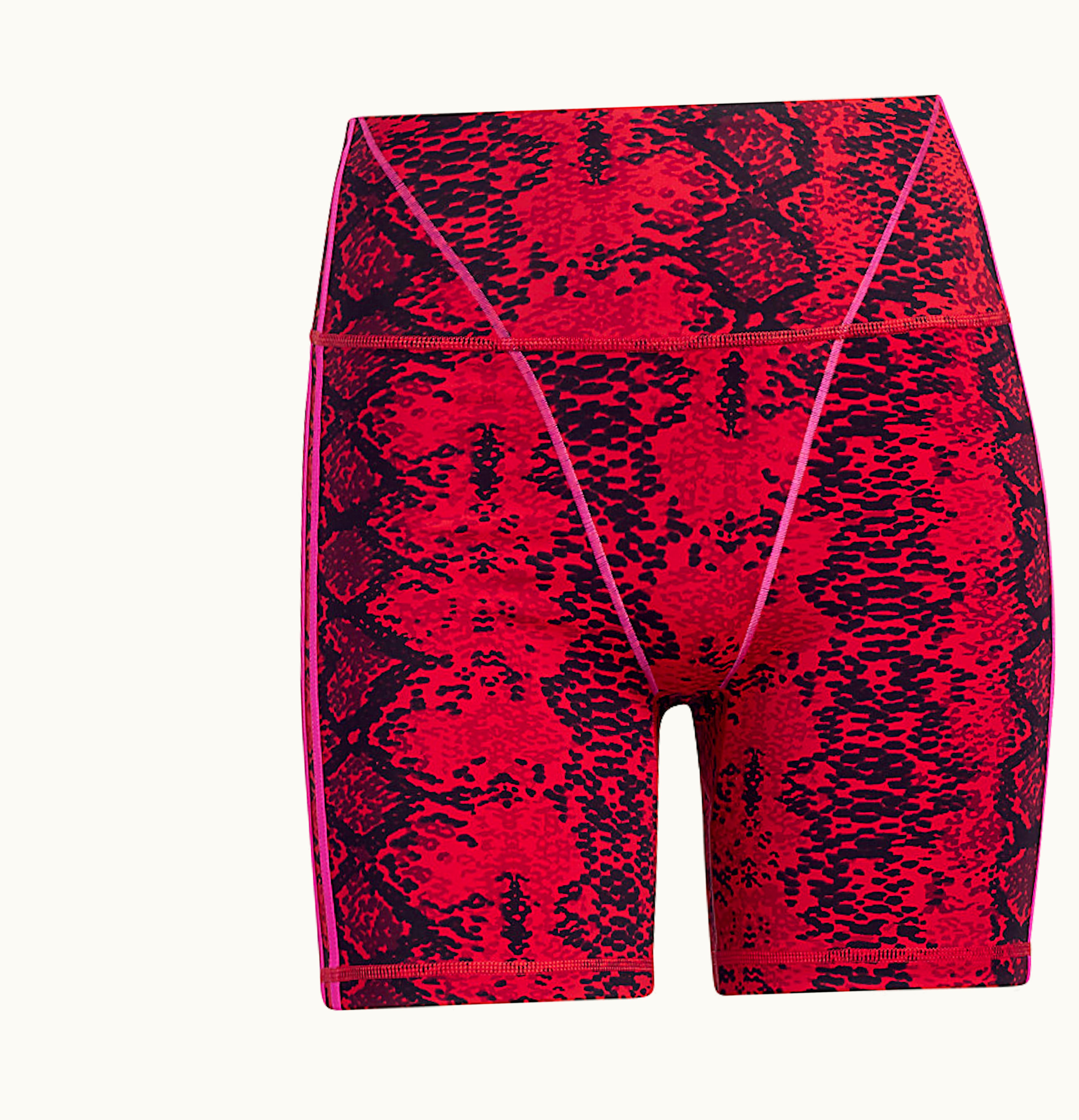 Adidas adidas Ivy Park Allover Print Short Tights Red Black