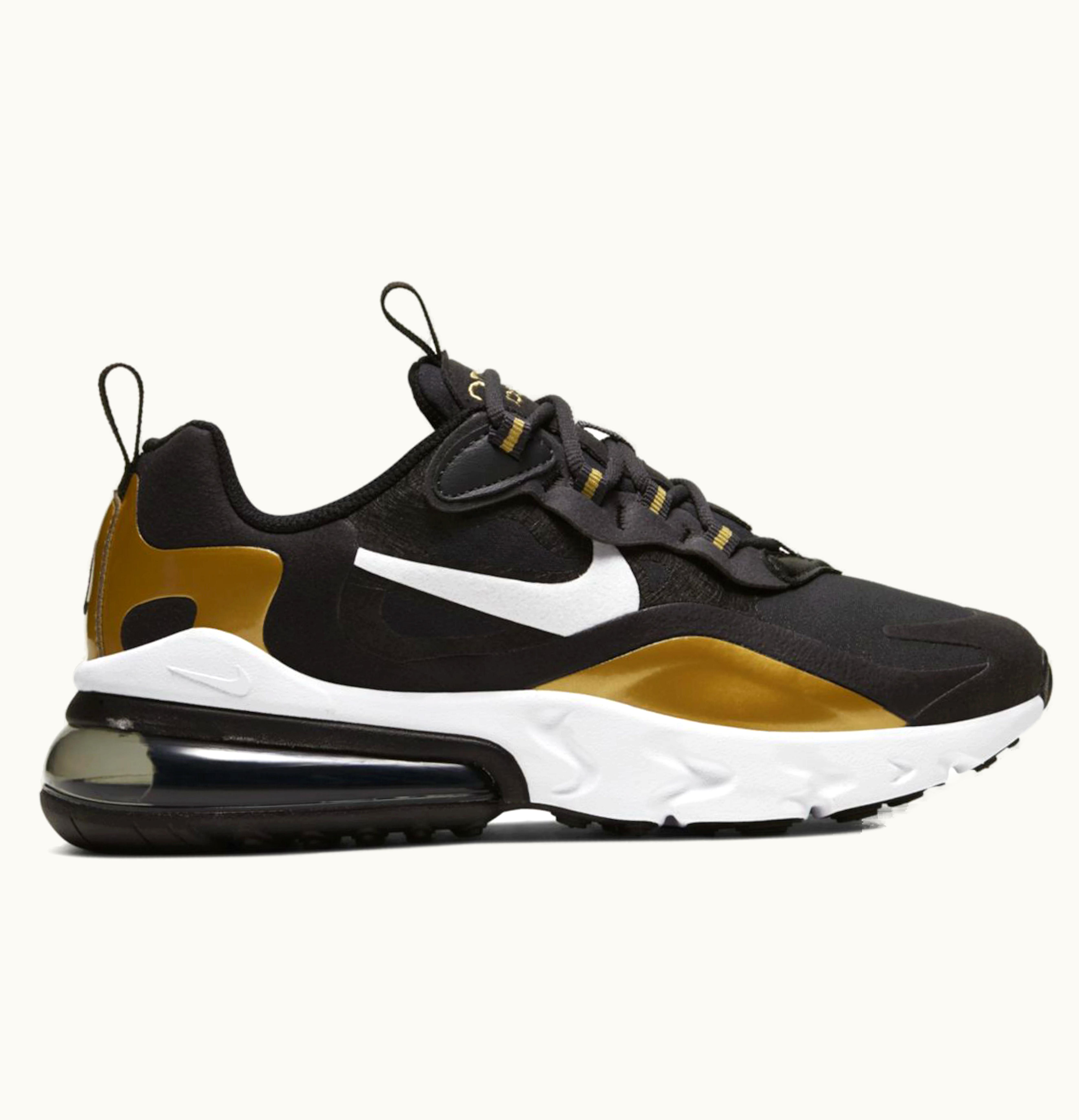 Nike Nike Air Max 270 React Metallic Gold GS