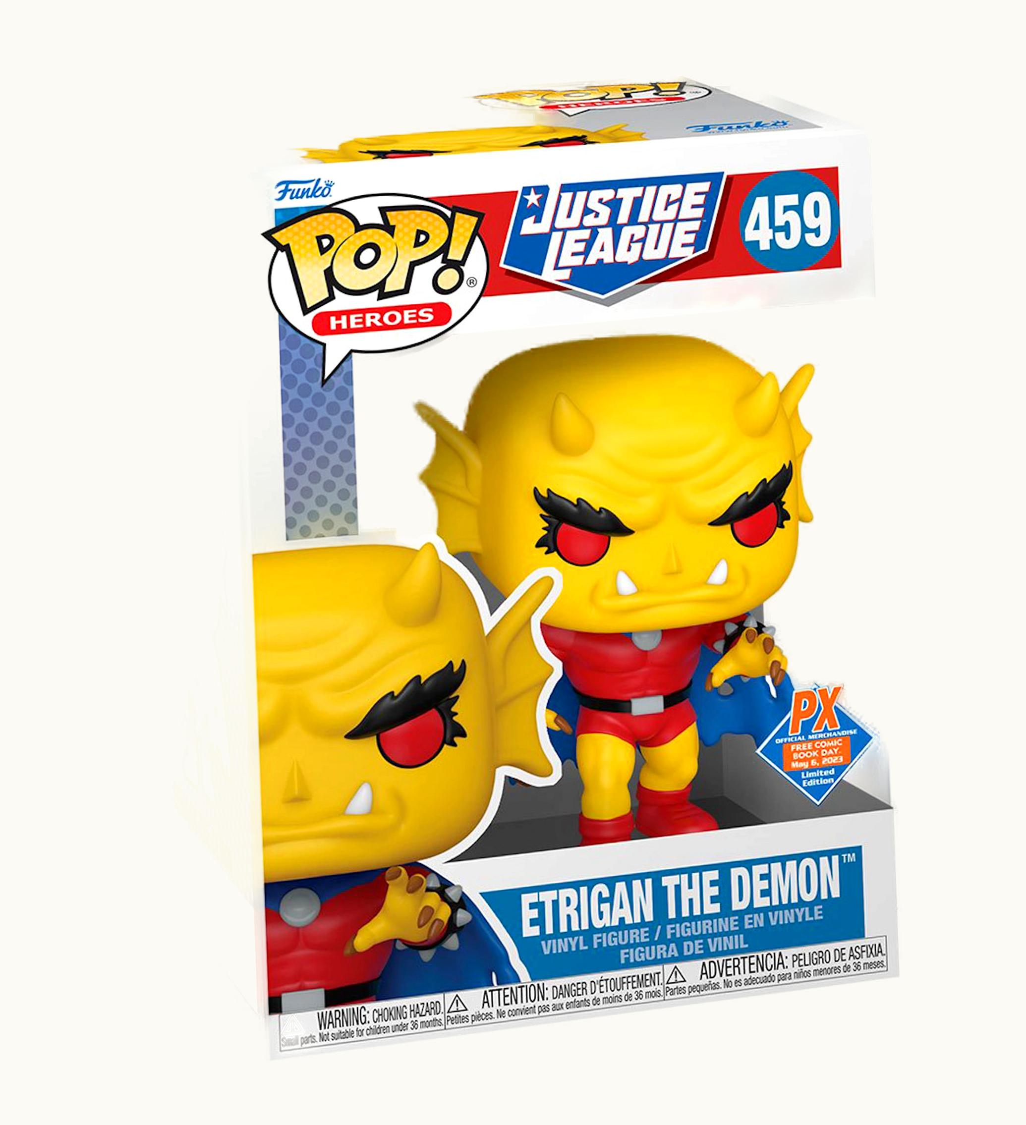 Funko Funko Pop Heroes Justice League Etrigan The Demon Px Previews Free Comic Book Day Exclusive Figure 459