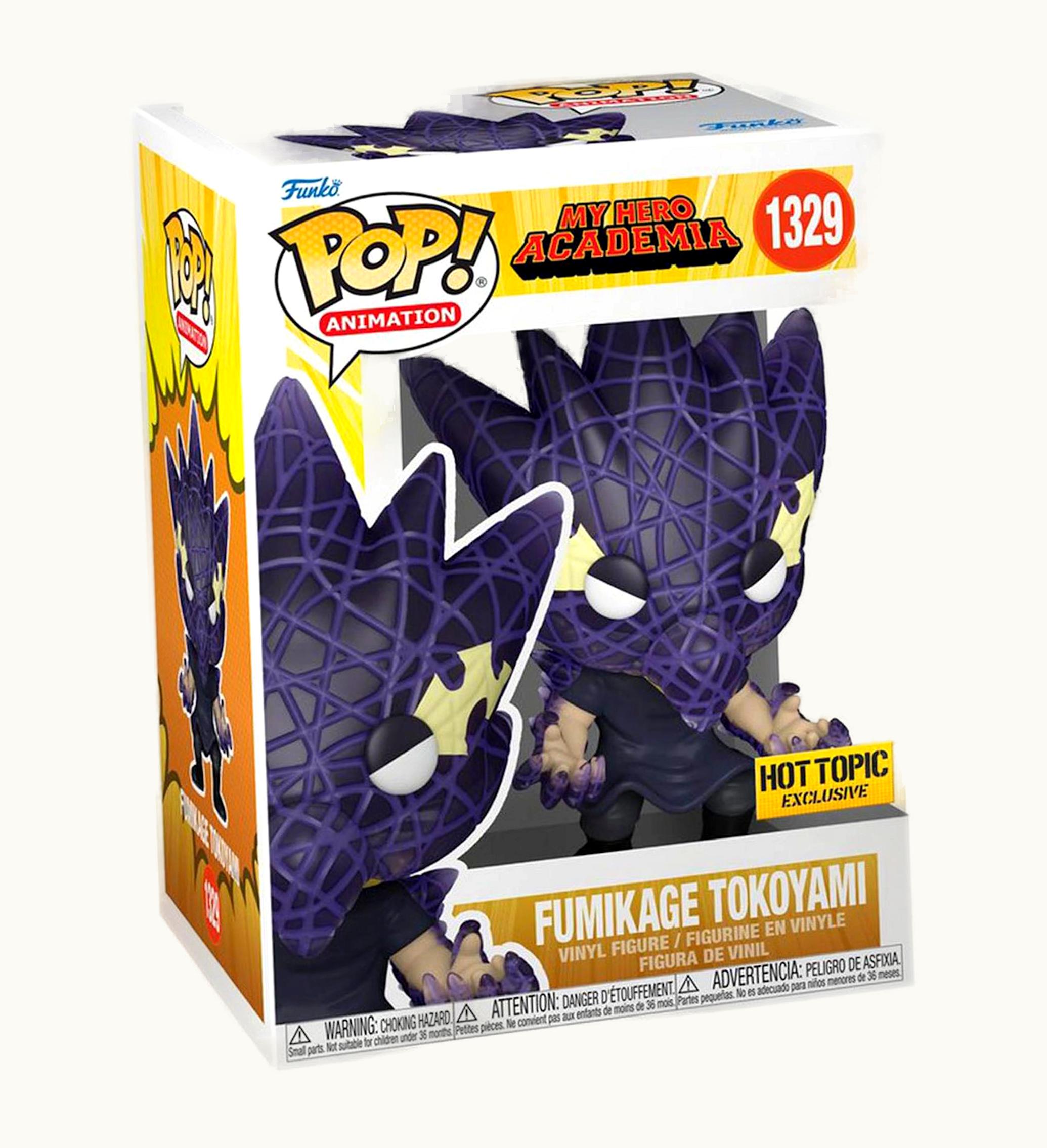 Funko Funko Pop Animation My Hero Academia Fumikage Tokoyami Hot Topic Exclusive Figure 1329