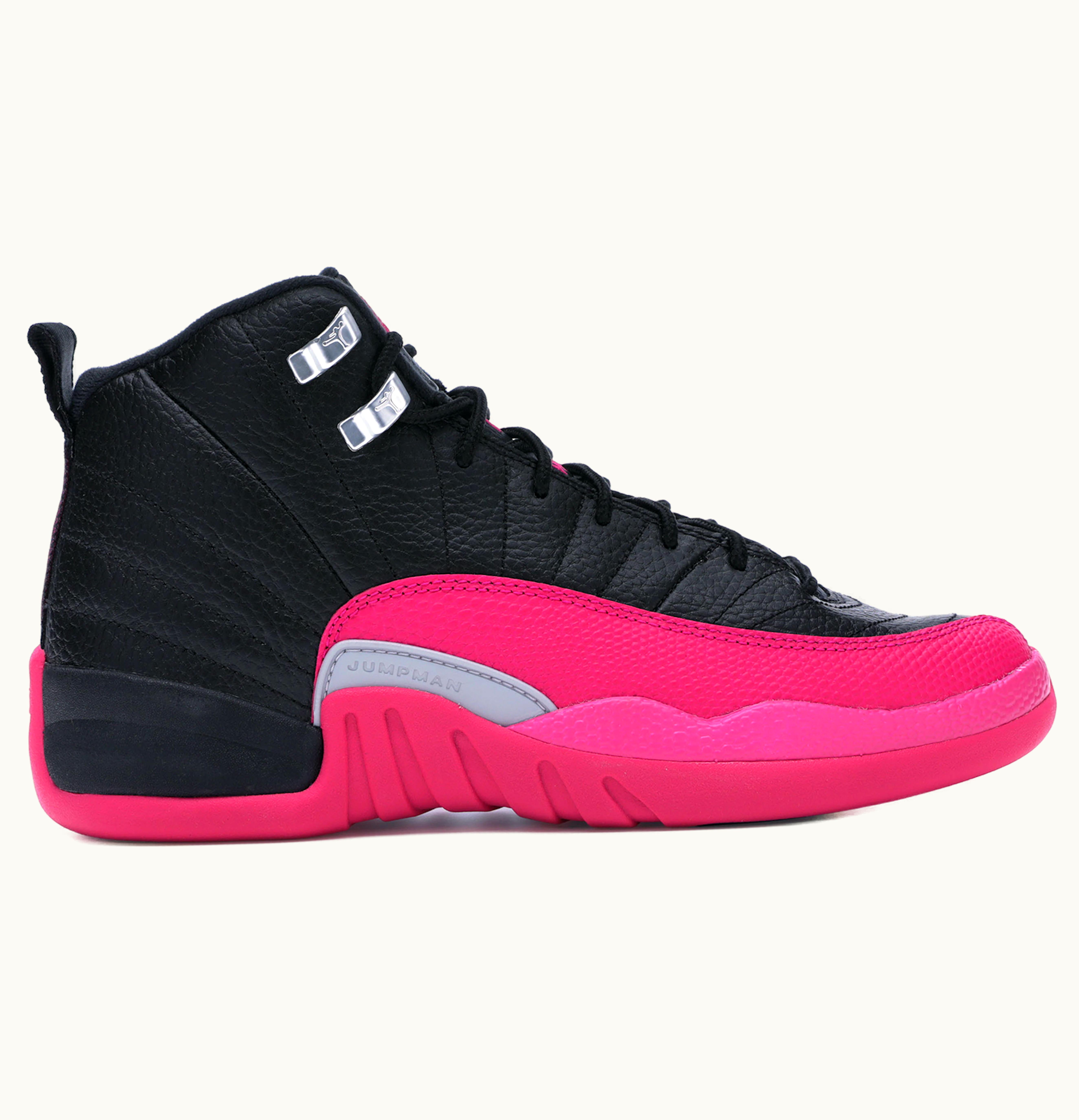 Jordan Air Jordan 12 Retro Black Deadly Pink GS