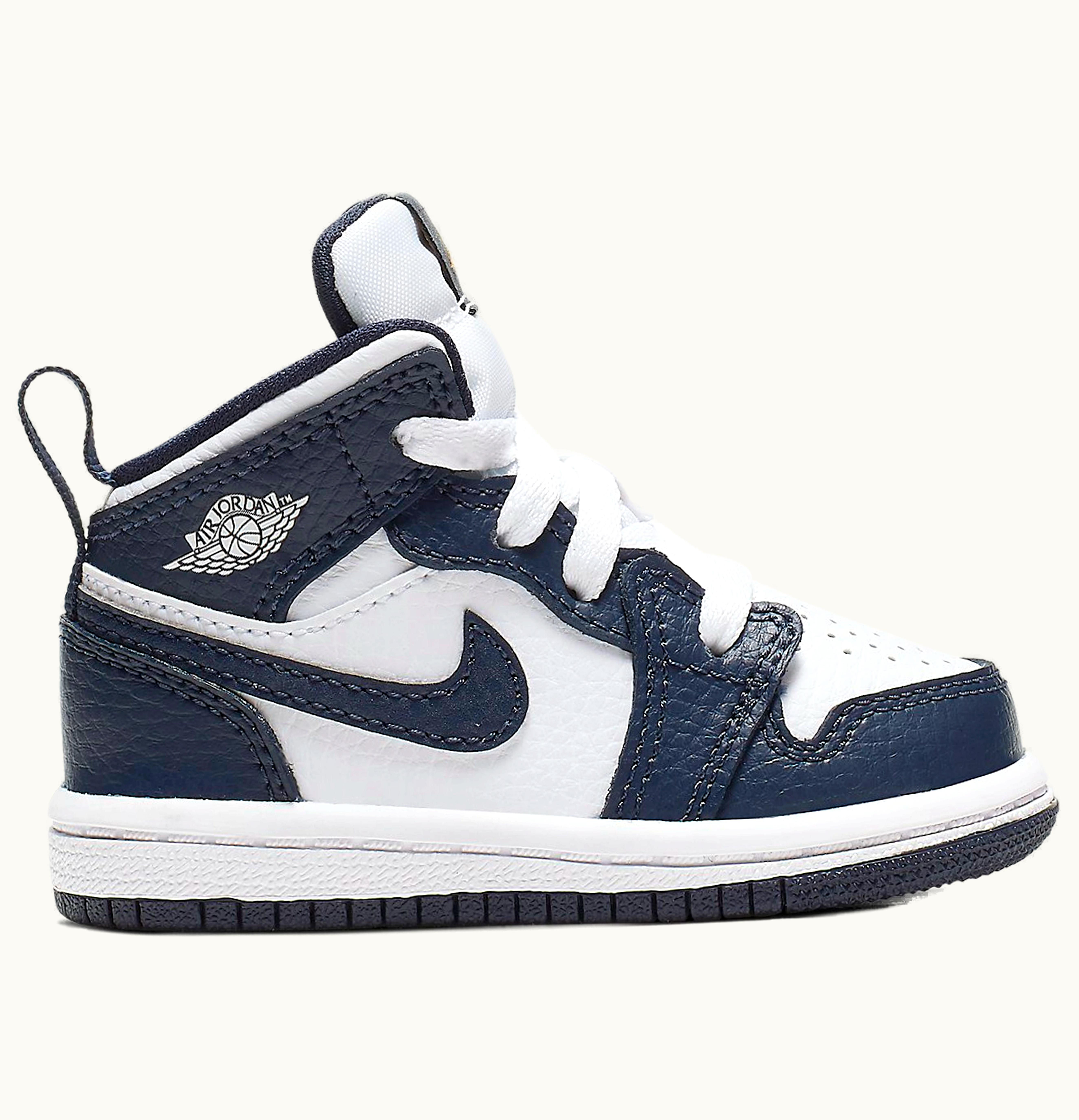 Jordan Air Jordan 1 Mid White Metallic Gold Obsidian TD