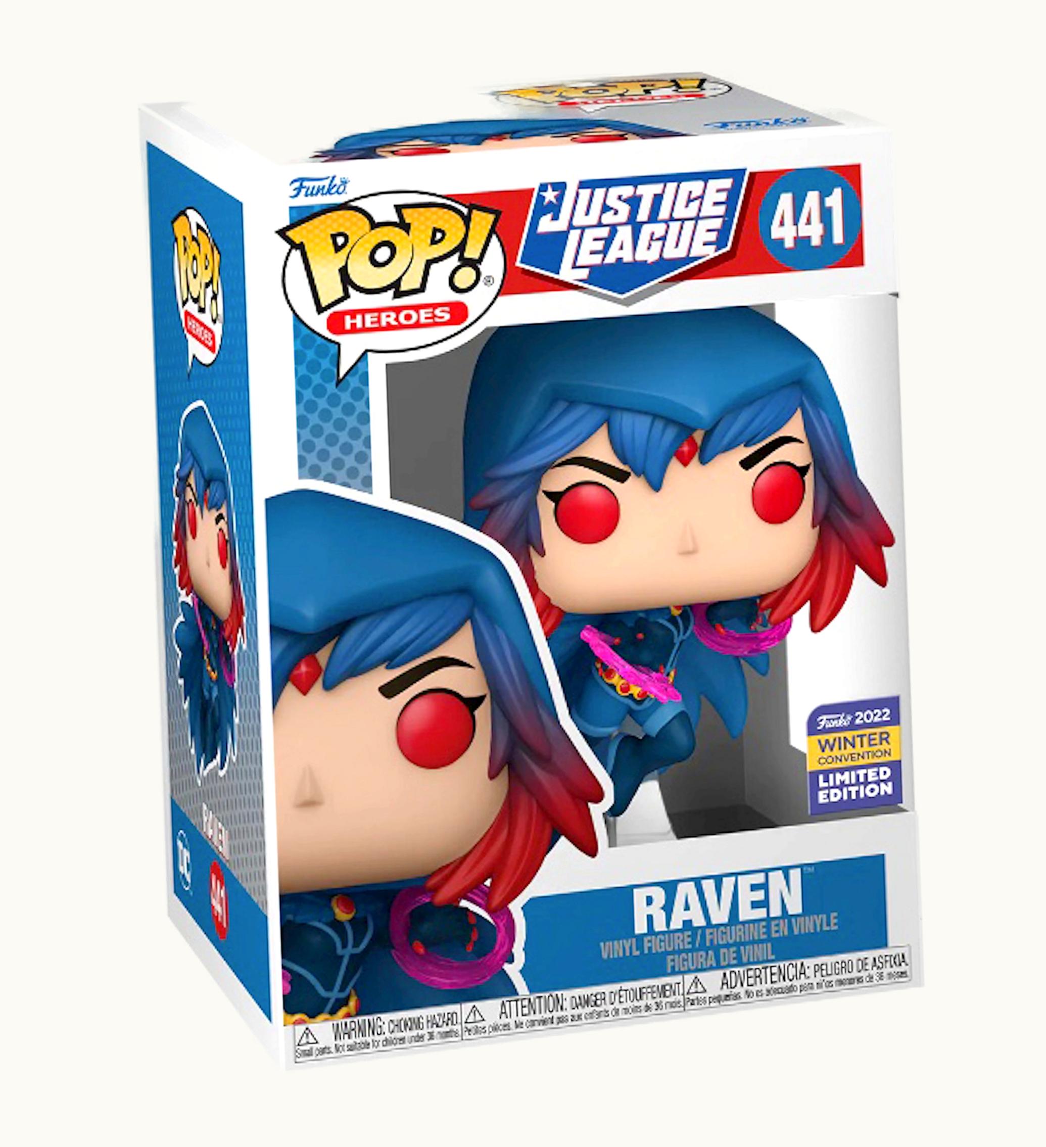 Funko Funko Pop Heroes Justice League Raven 2022 Winter Convention Exclusive Figure 441