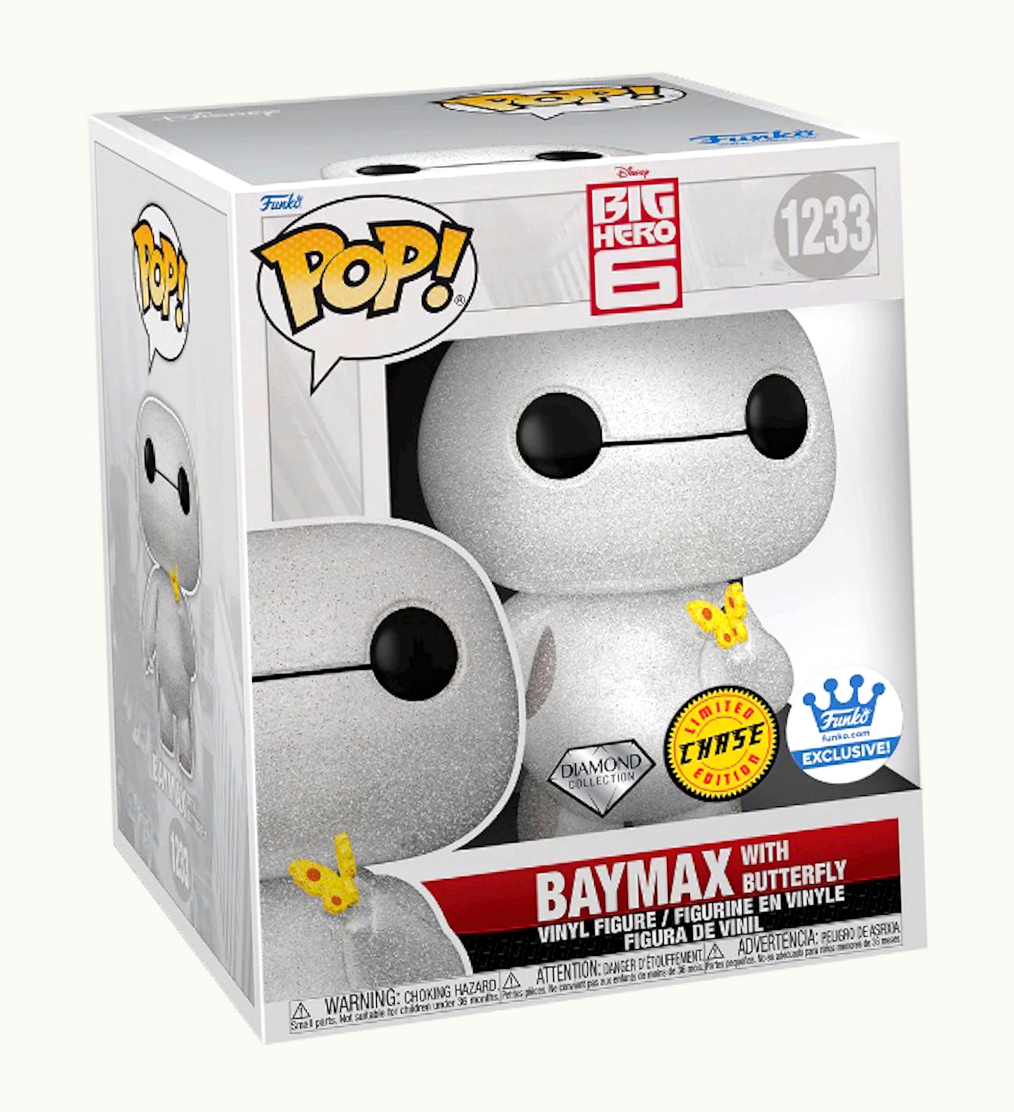 Funko Funko Pop Disney Big Hero 6 Baymax With Butterfly Diamond Collection Chase Edition Funko Shop Exclusive Figure 1233