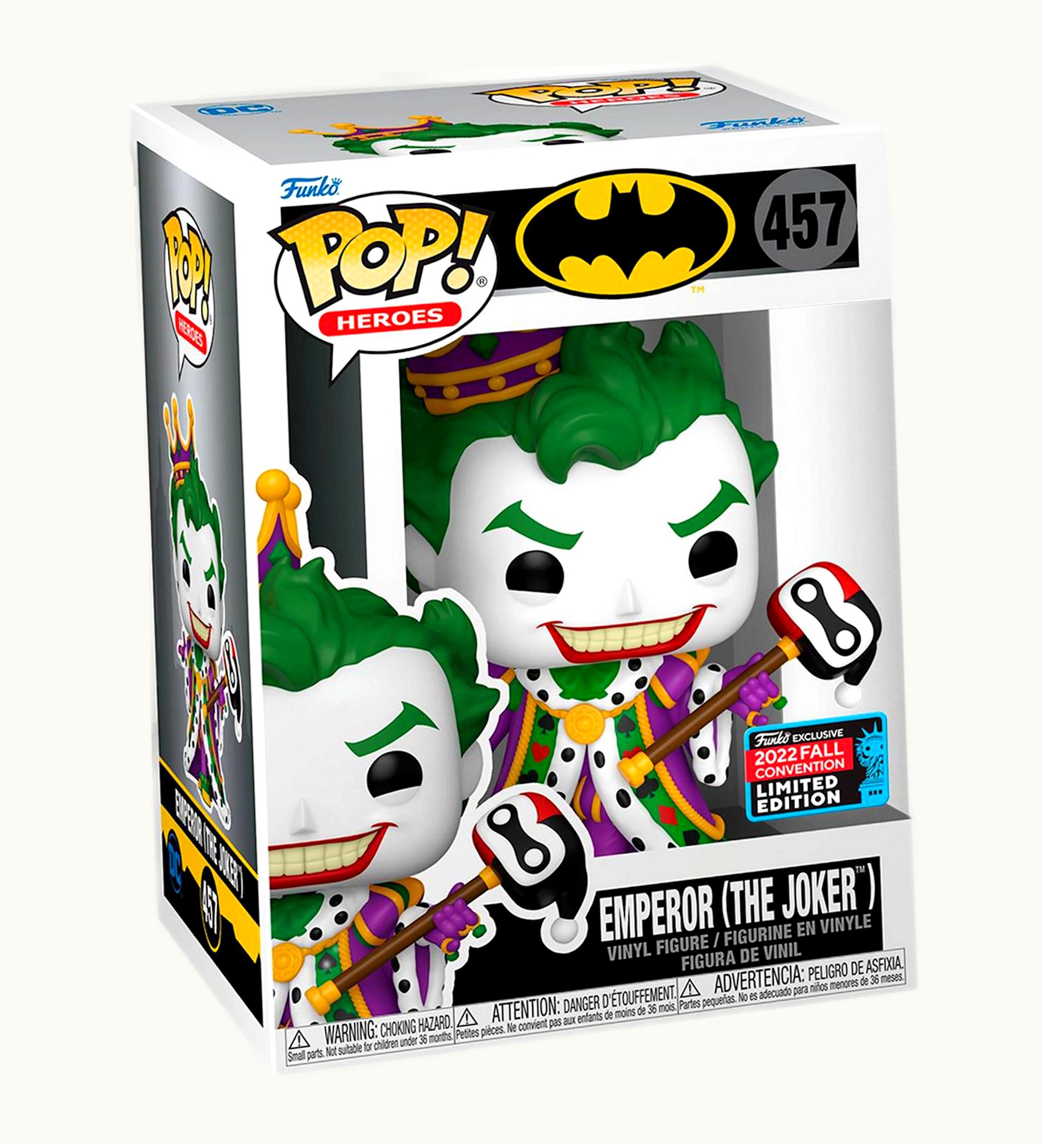 Funko Funko Pop Heroes Batman Emperor The Joker 2022 Fall Convention Exclusive Figure 457