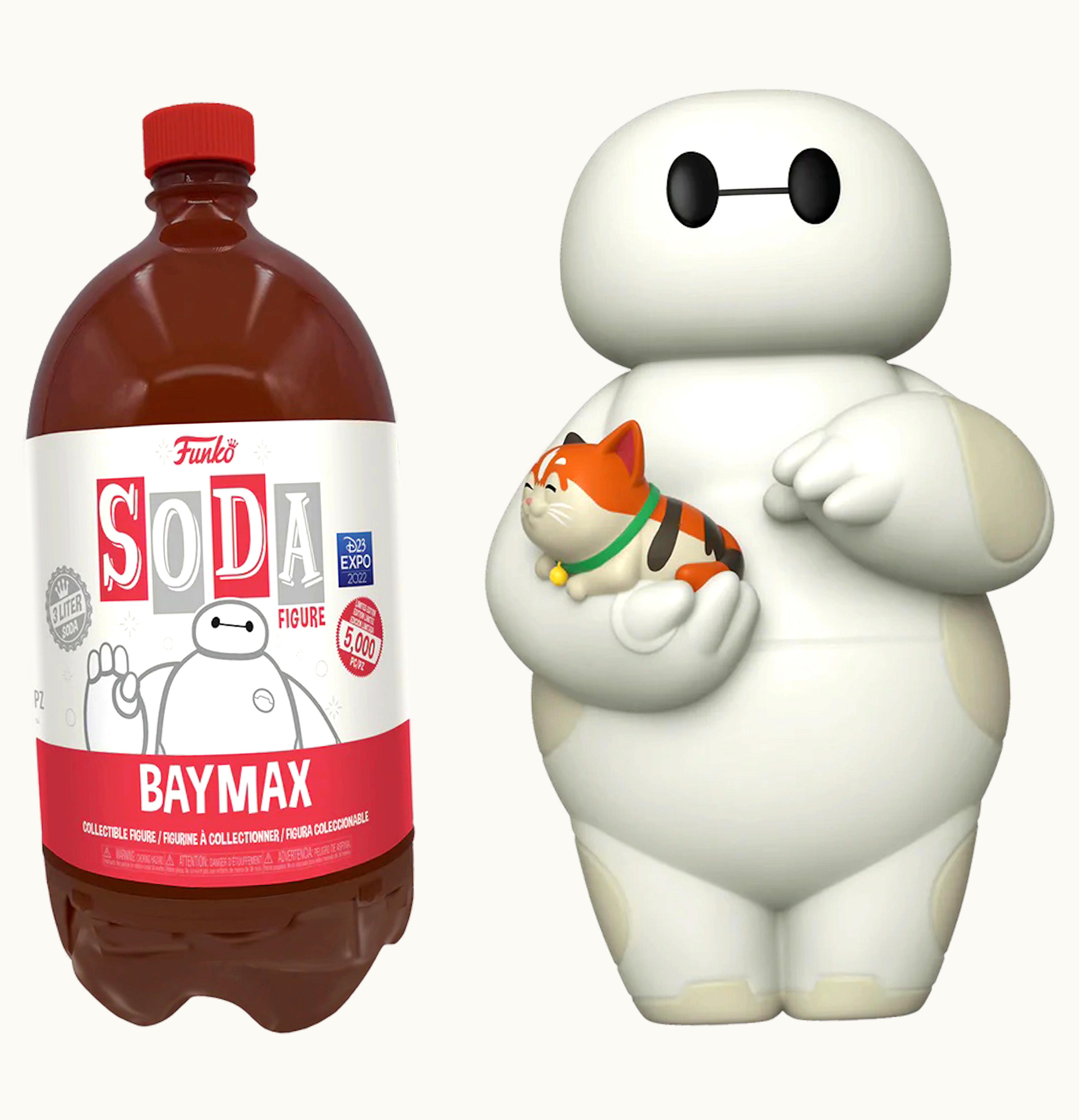 Funko Funko Soda 3 Liter Disney Big Hero 6 Baymax 2022 D23 Expo Exclusive Open Bottle Chase Figure