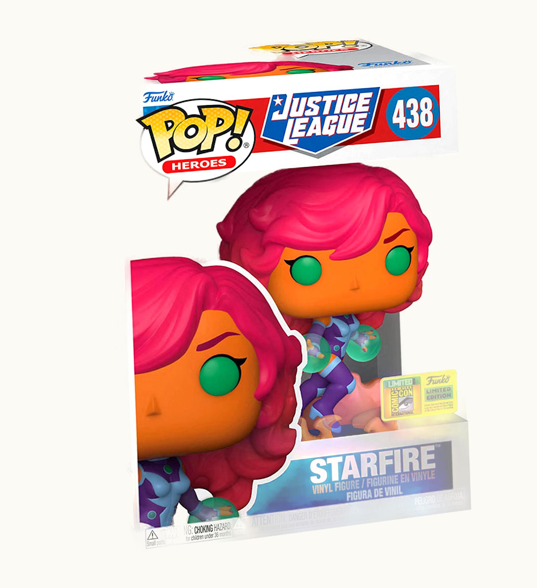 Funko Funko Pop Heroes DC Comics Justice League Starfire 2022 Sdcc Exclusive Figure 438