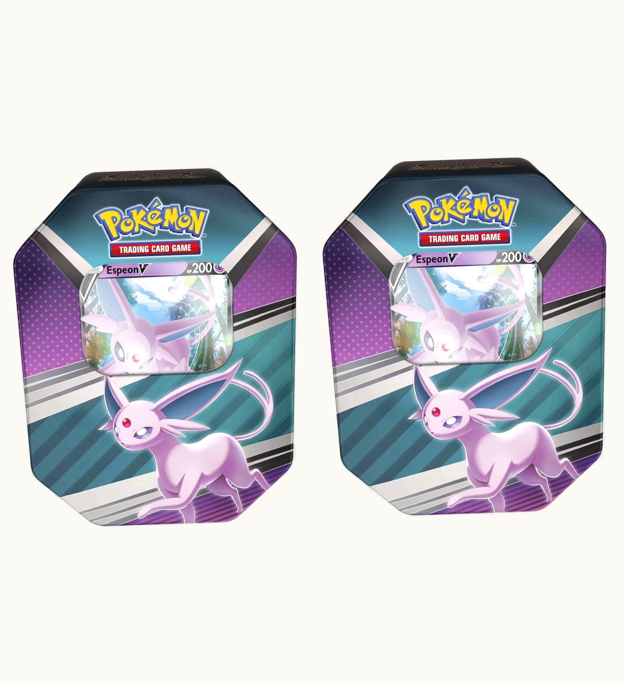 Pokemon Pokemon TCG V Heroes Espeon V Tin 4 Packs 2x Lot