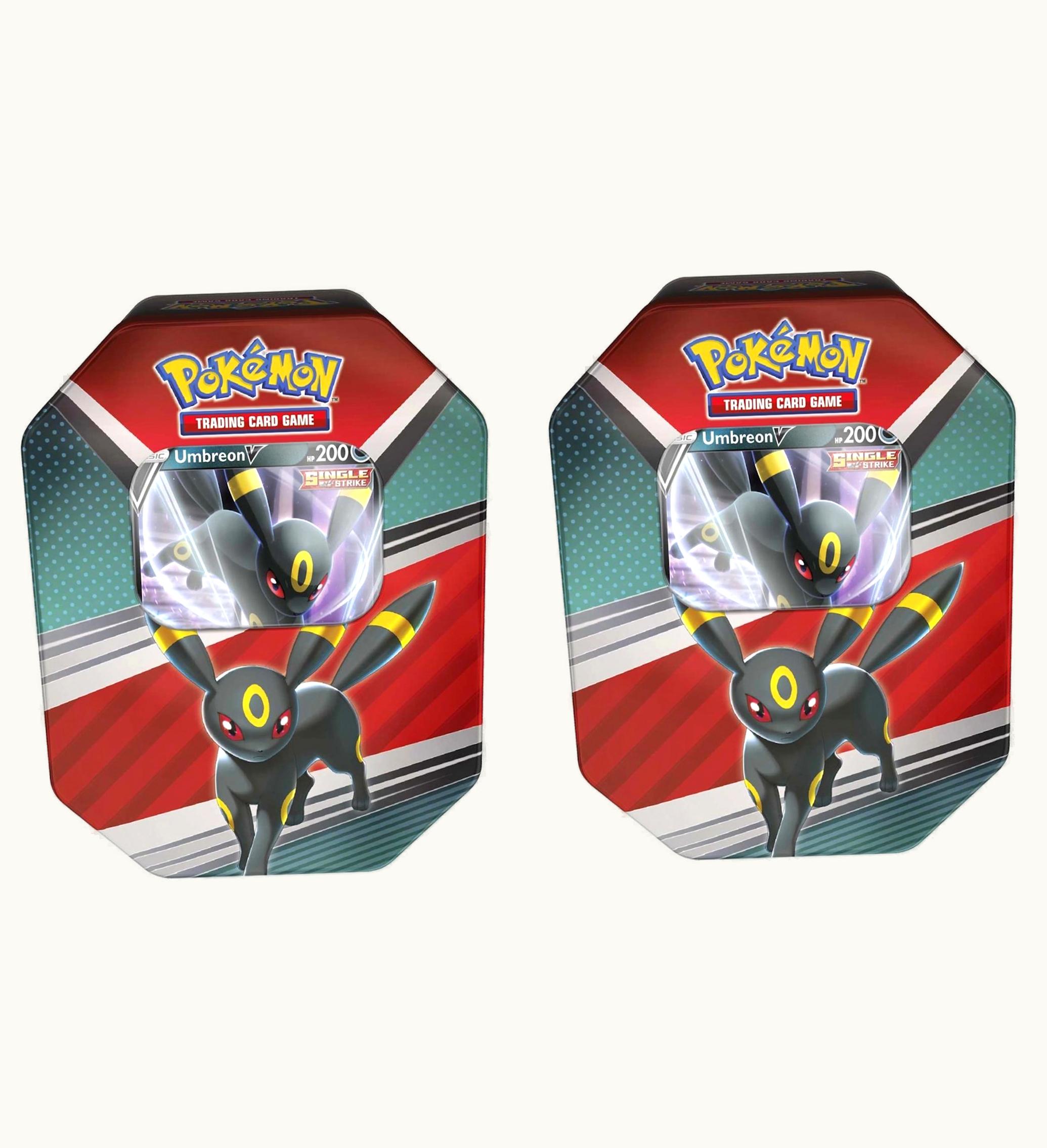 Pokemon Pokemon TCG V Heroes Umbreon V Tin 4 Packs 2x Lot